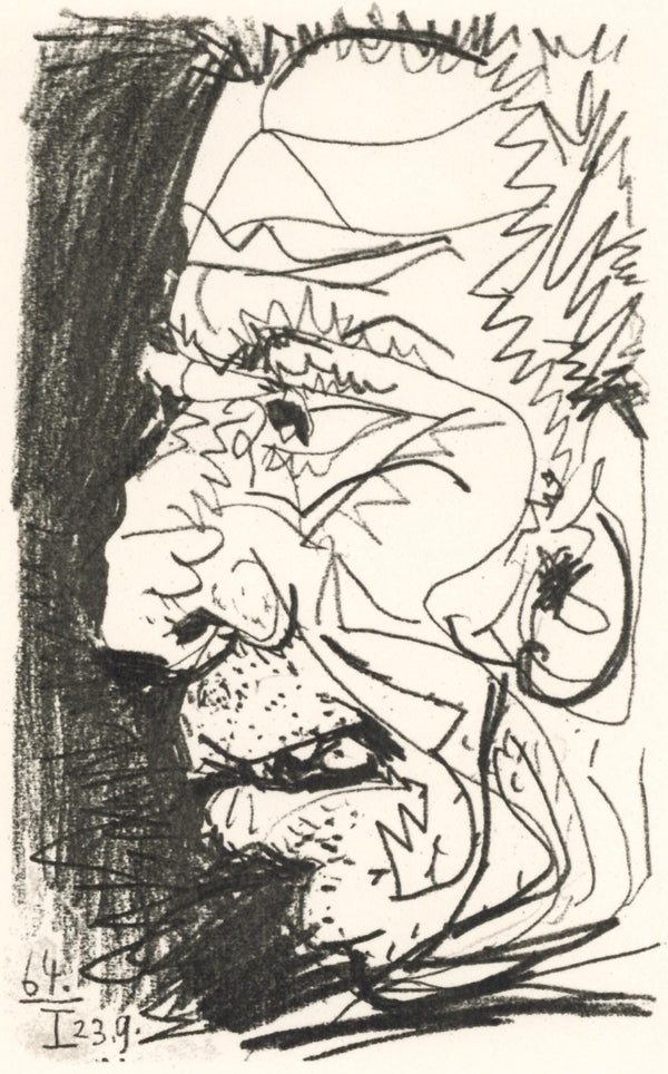 Pablo Picasso, Composition, Le Goût du Bonheur (Cramer 148; Bloch 2013), Limited Edition Mixed Media Lithograph