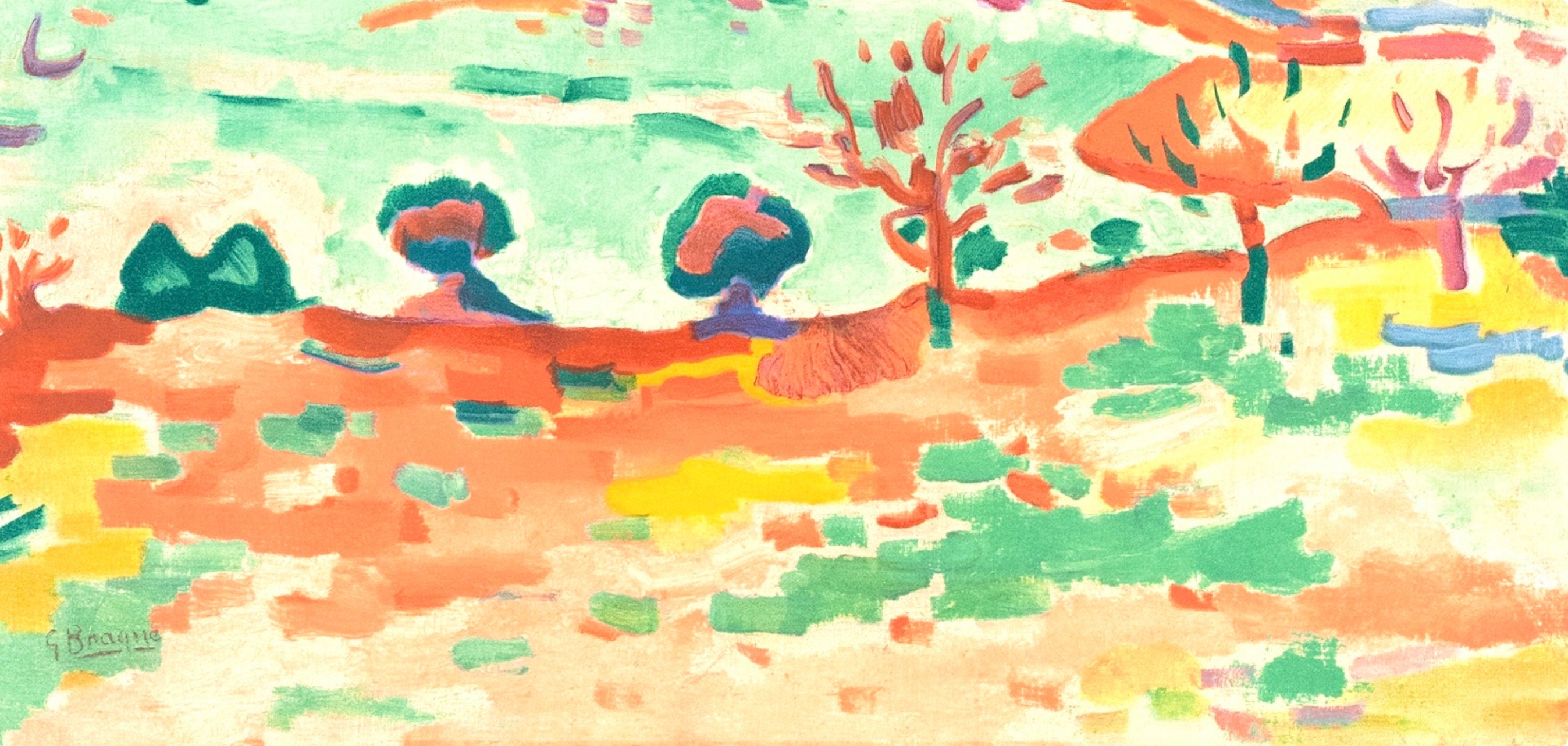 Georges Braque, Paysage a L'estaque, Fauves, Collection Pierre Lévy, Limited Edition Lithograph