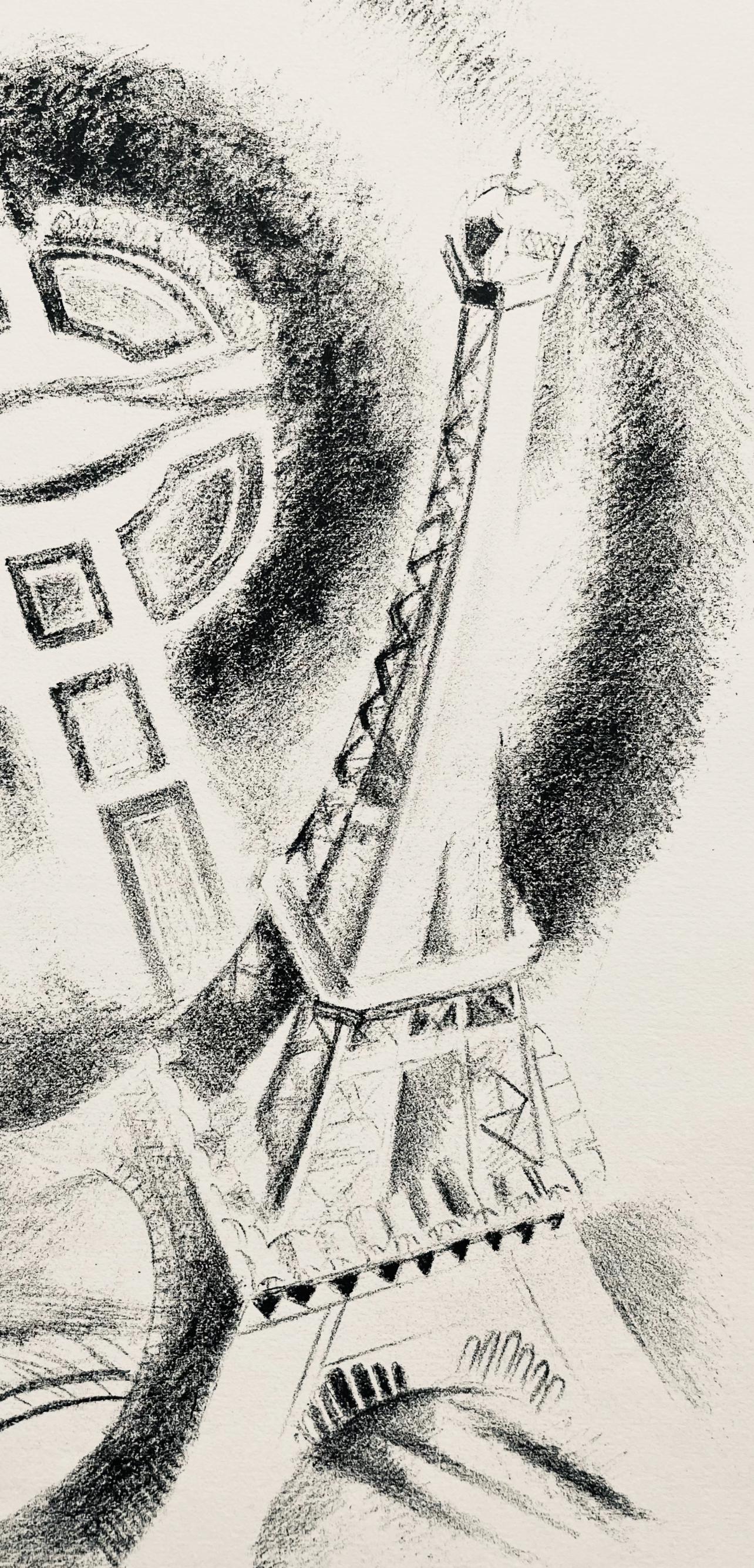 Robert Delaunay, La Tour et le Champ de Mars (Habasque 720-728), Allo! Paris!, Limited Edition Lithograph