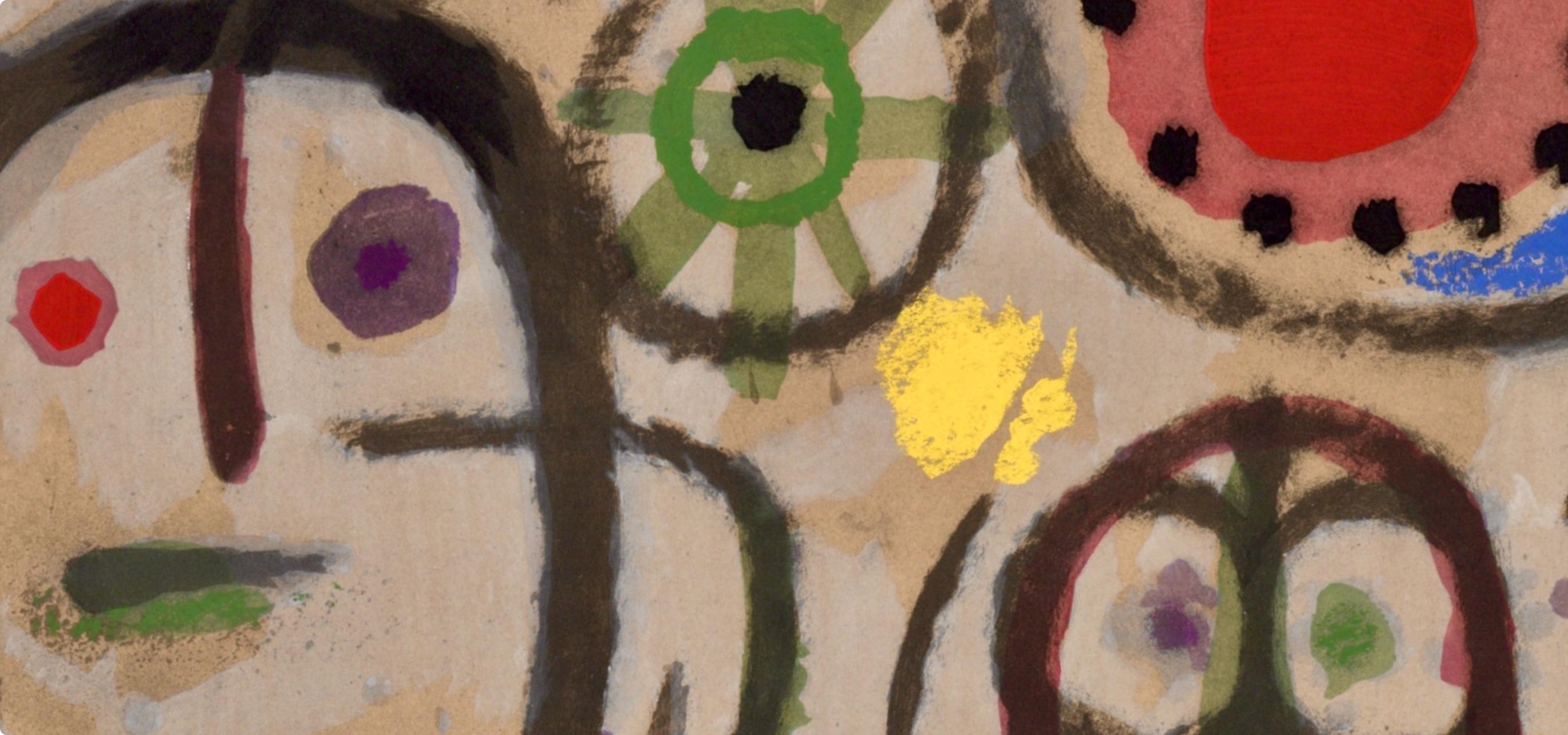 Joan Miró, Composition (Cramer 103; Mourlot 382-383), Miró Cartones 1956-1965, Limited Edition Lithograph