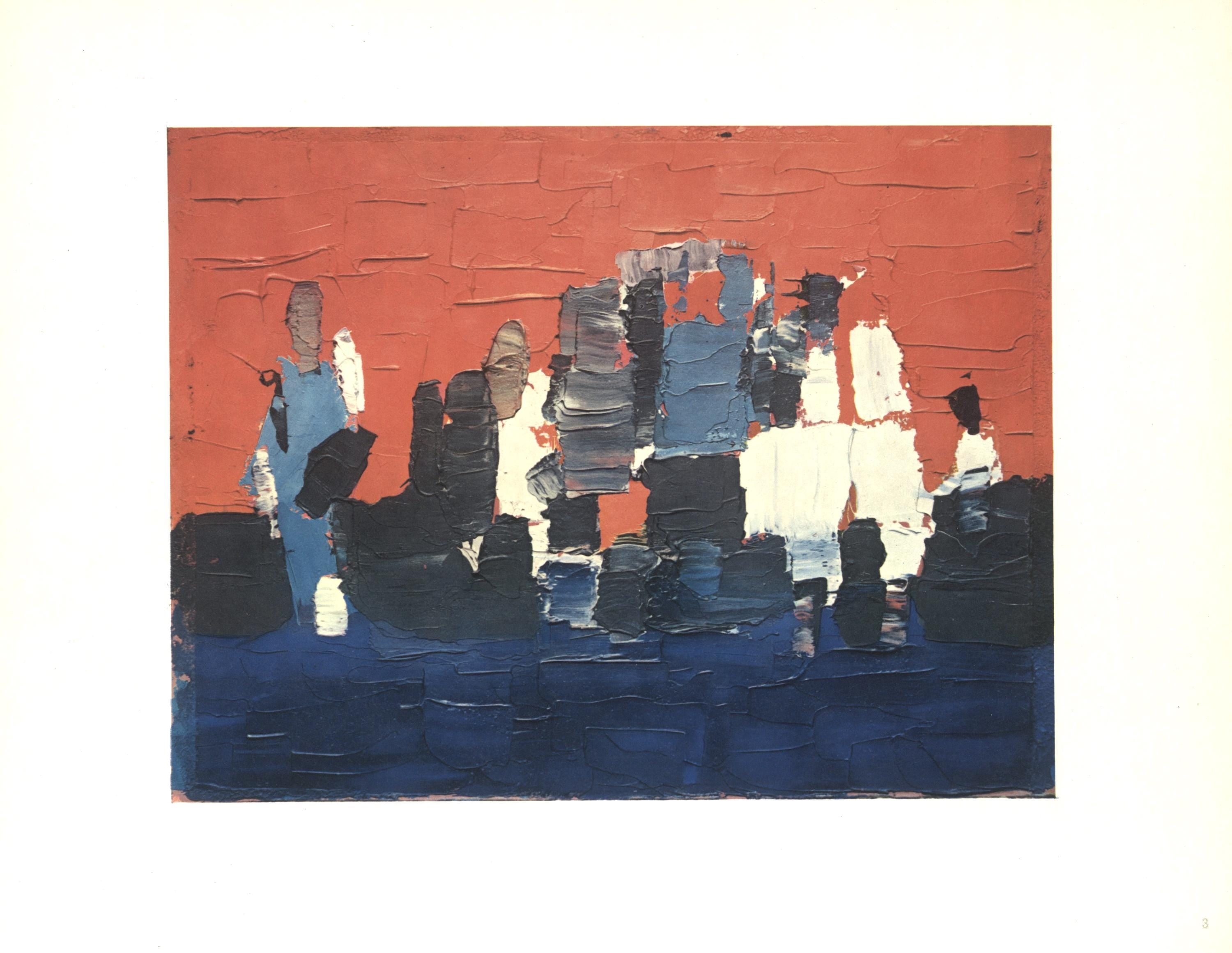 Nicolas de Staël, Composition, Nicolas de Staël, Peintres d'aujourd'hui, Limited Edition Lithograph