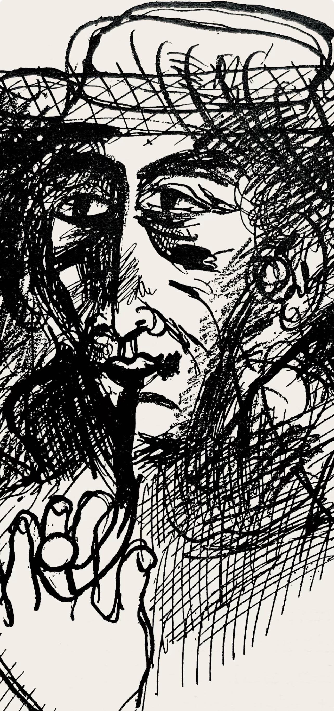 Marc Chagall, Composition, Suite Provinciale avec 92 dessins inédits de Marc Chagall, Limited Edition Lithograph