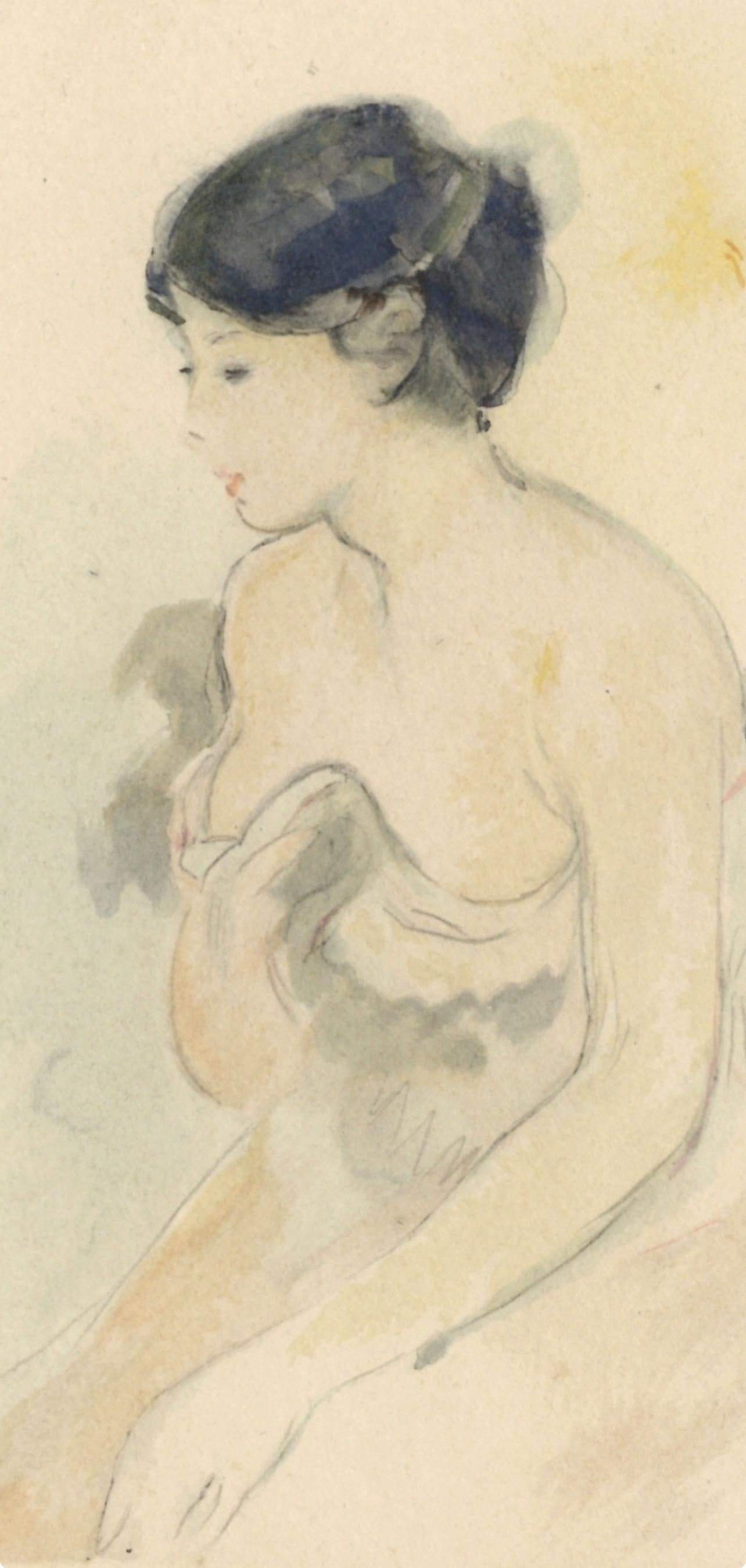 Berthe Morisot, La jeune femme décolletée, Berthe Morisot Seize Aquarelles, Limited Edition Lithograph