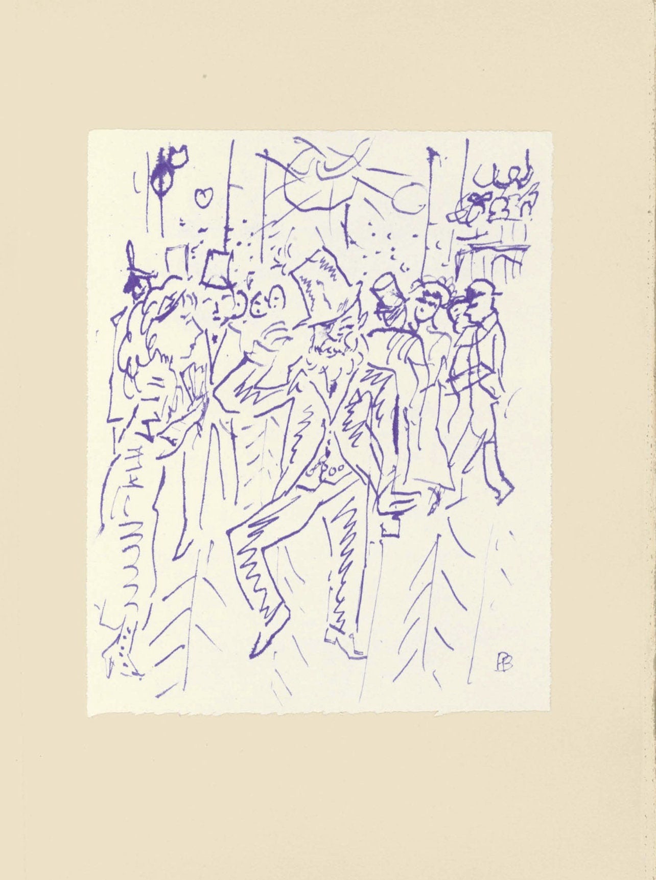 Pierre Bonnard, Composition (Terrasse 54), Pierre Bonnard Correspondences, Limited Edition Lithograph