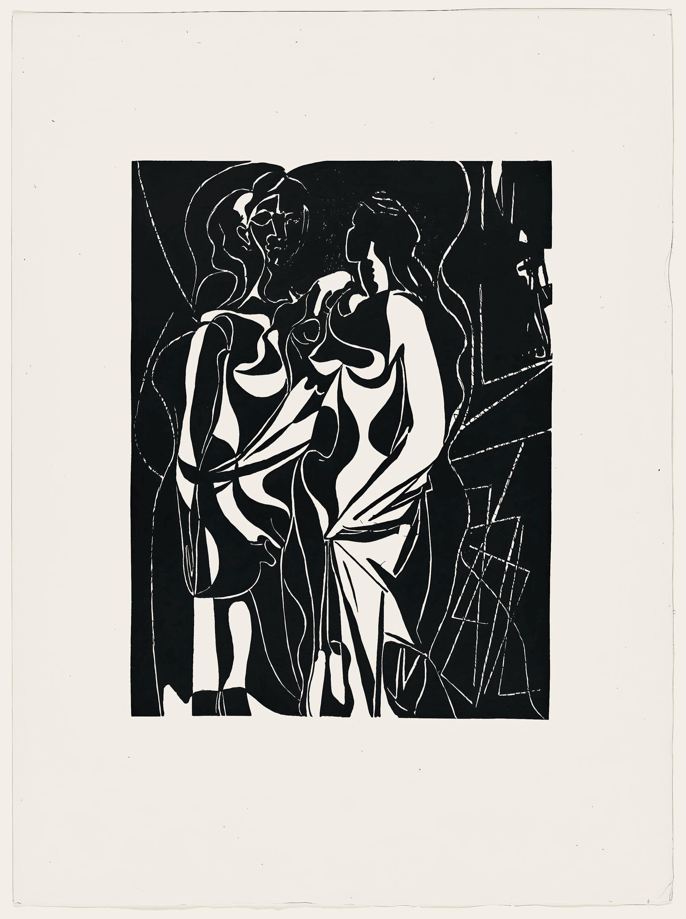 Pablo Picasso, Composition (Monod 10485), Hélène chez Archive de Illustrations de Pablo Picasso, Limited Edition Woodcut