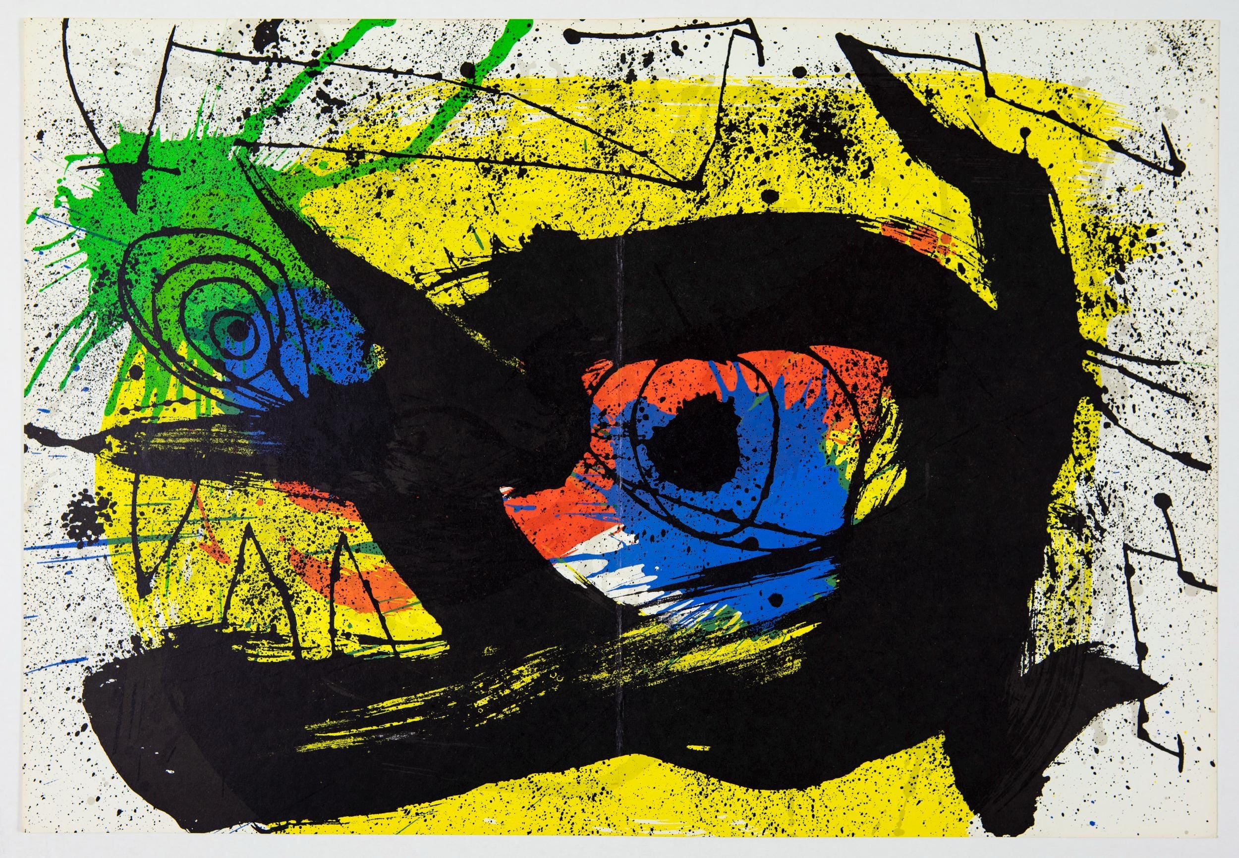 Joan Miró, Composition (Cramer 239; Mourlot 890), Derrière le miroir, Limited Edition Lithograph