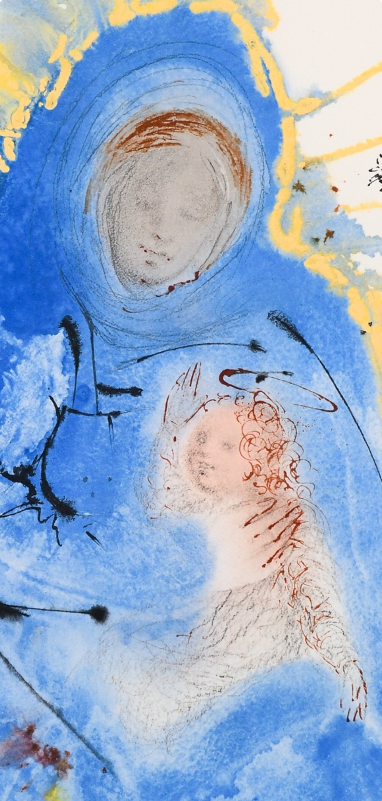 Salvador Dali, Composition (Michler/Löpsinger 1600; Field 69-3), Biblia Sacra, Limited Edition Lithograph