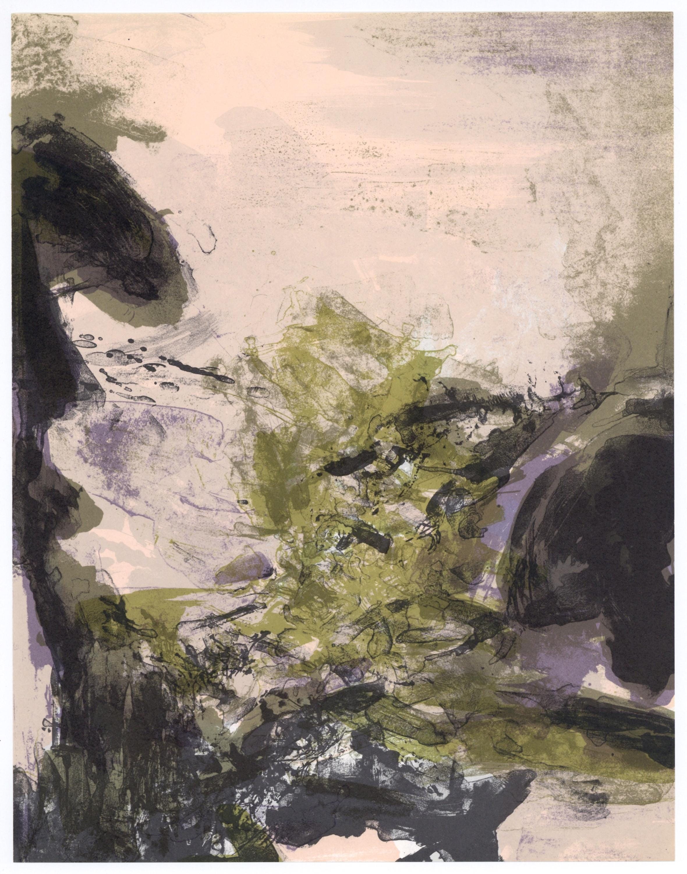 Zao Wou-Ki 赵无极, Composition, XXe siècle, Limited Edition Lithograph