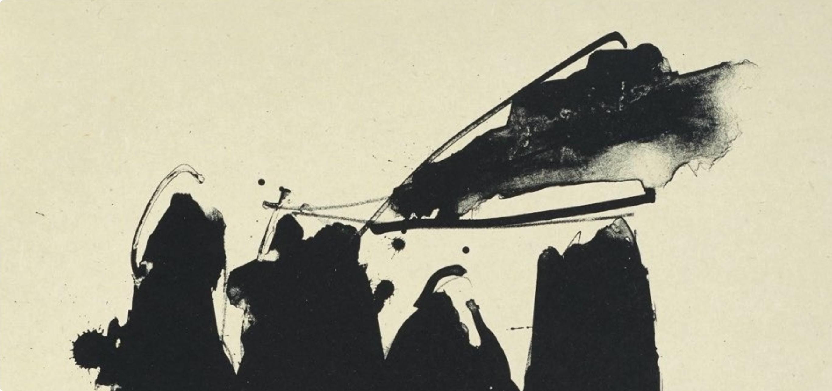 Robert Motherwell, Spanish Elegy (Belknap 354-380; Engberg/Banach 415-441), Three Poems, Limited Edition Lithograph