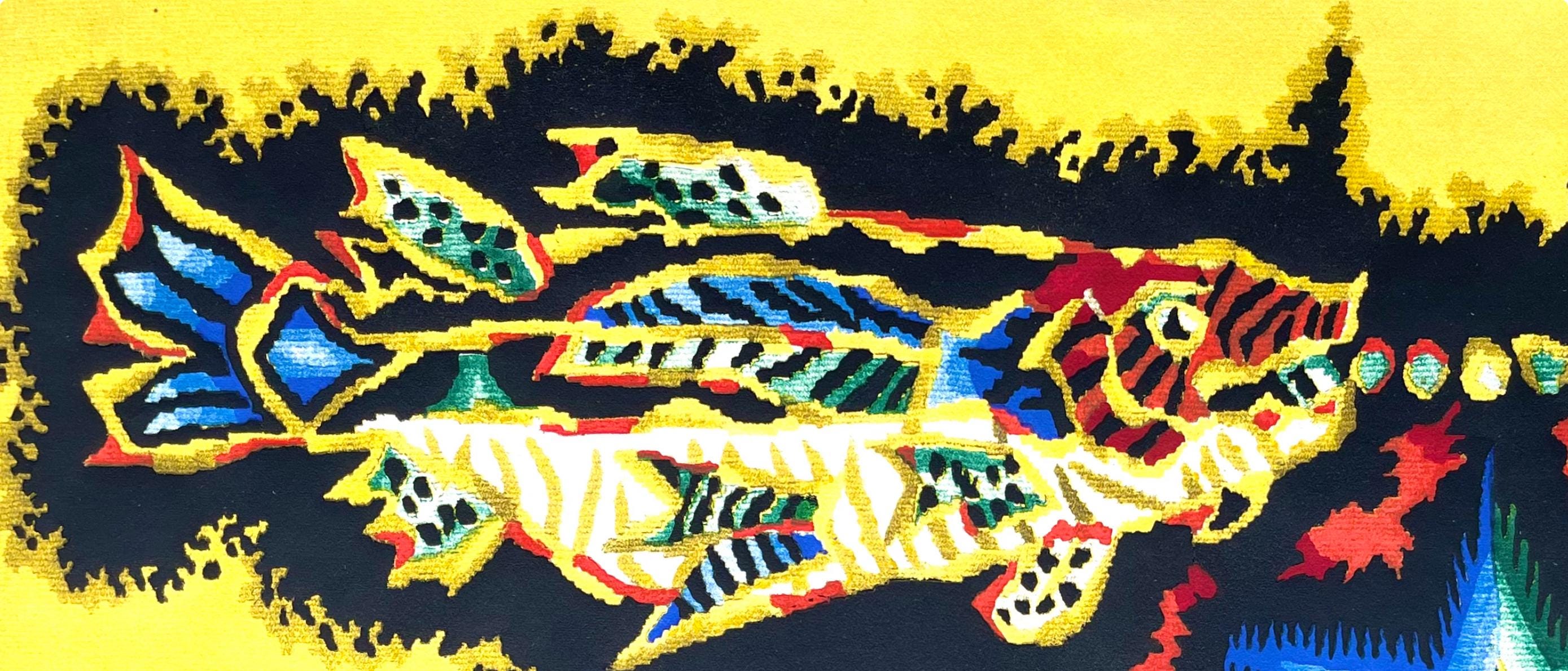 Jean Lurçat, Le Poisson (Pieces), Les Signes du zodiaque, Limited Edition Lithograph