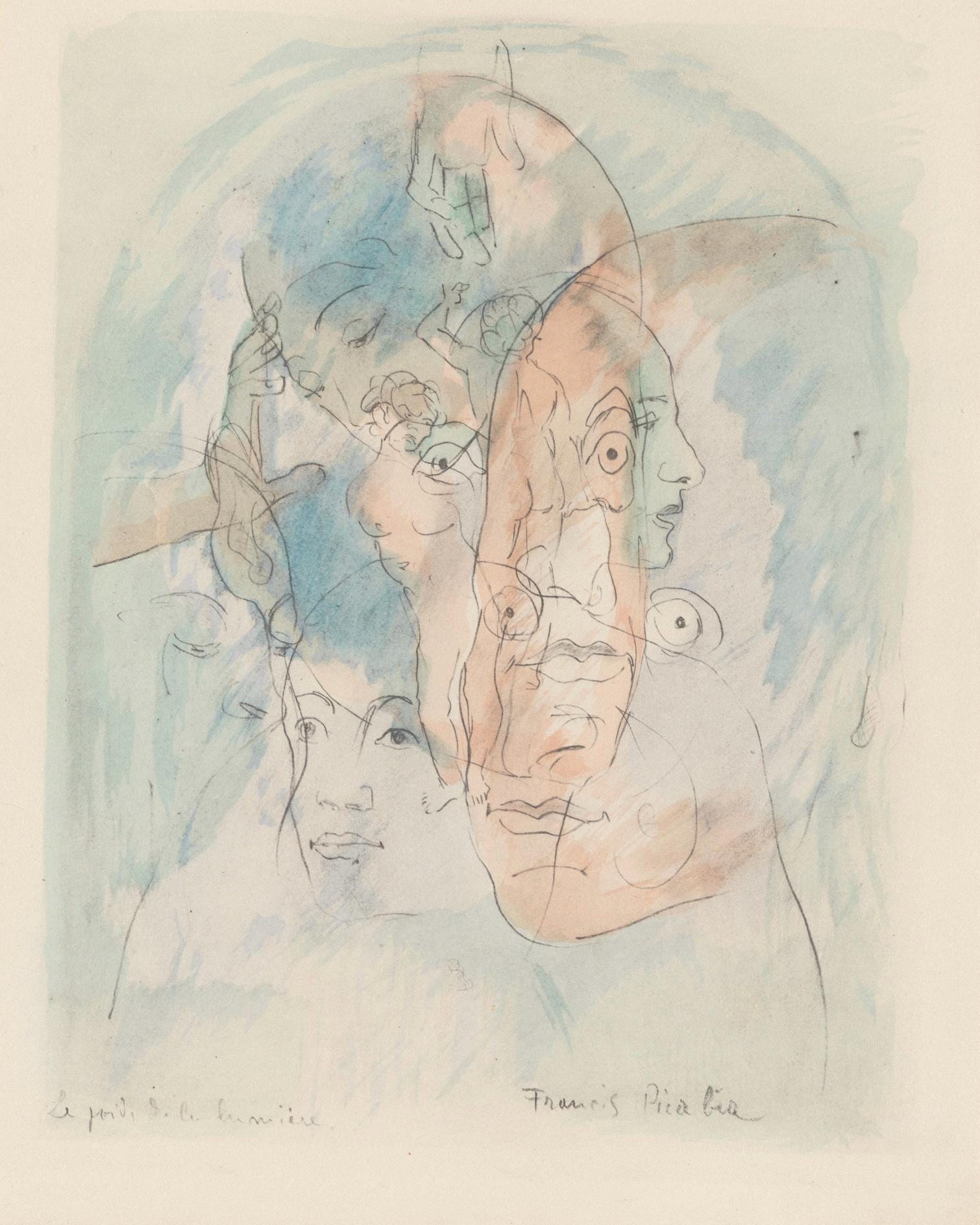 Francis Picabia, Composition, Le Peseur d'âmes (The Weigher of Souls), Limited Edition Lithograph