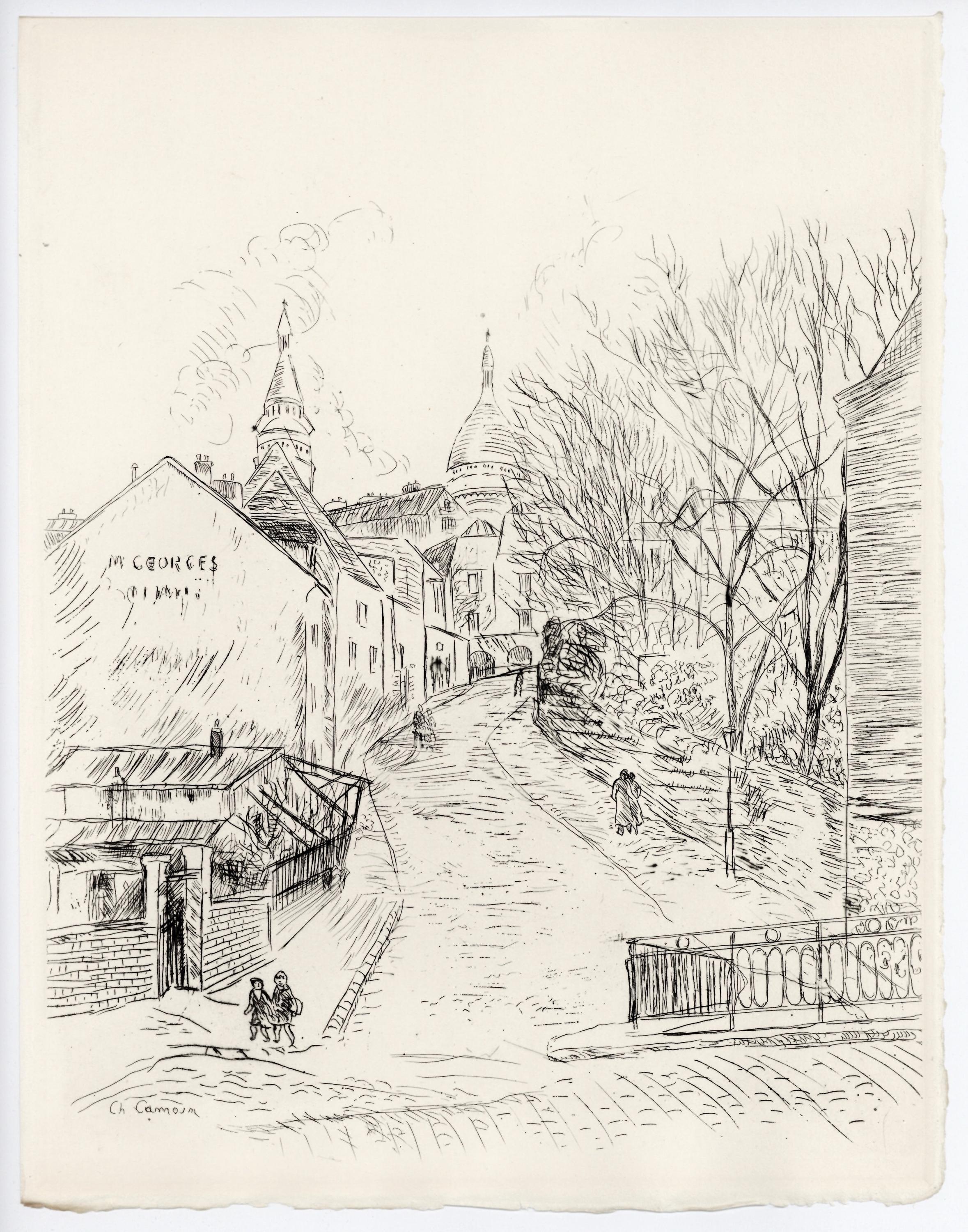 Charles Camoin, Montmartre, A La gloire à Paris, Limited Edition Etching