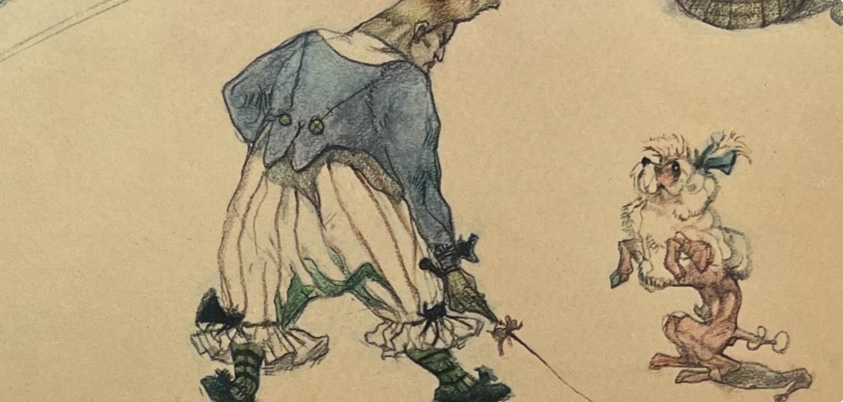 Henri de Toulouse-Lautrec, Clown Trainer, Henri de Toulouse-Lautrec, At the Circus, Limited Edition Lithograph