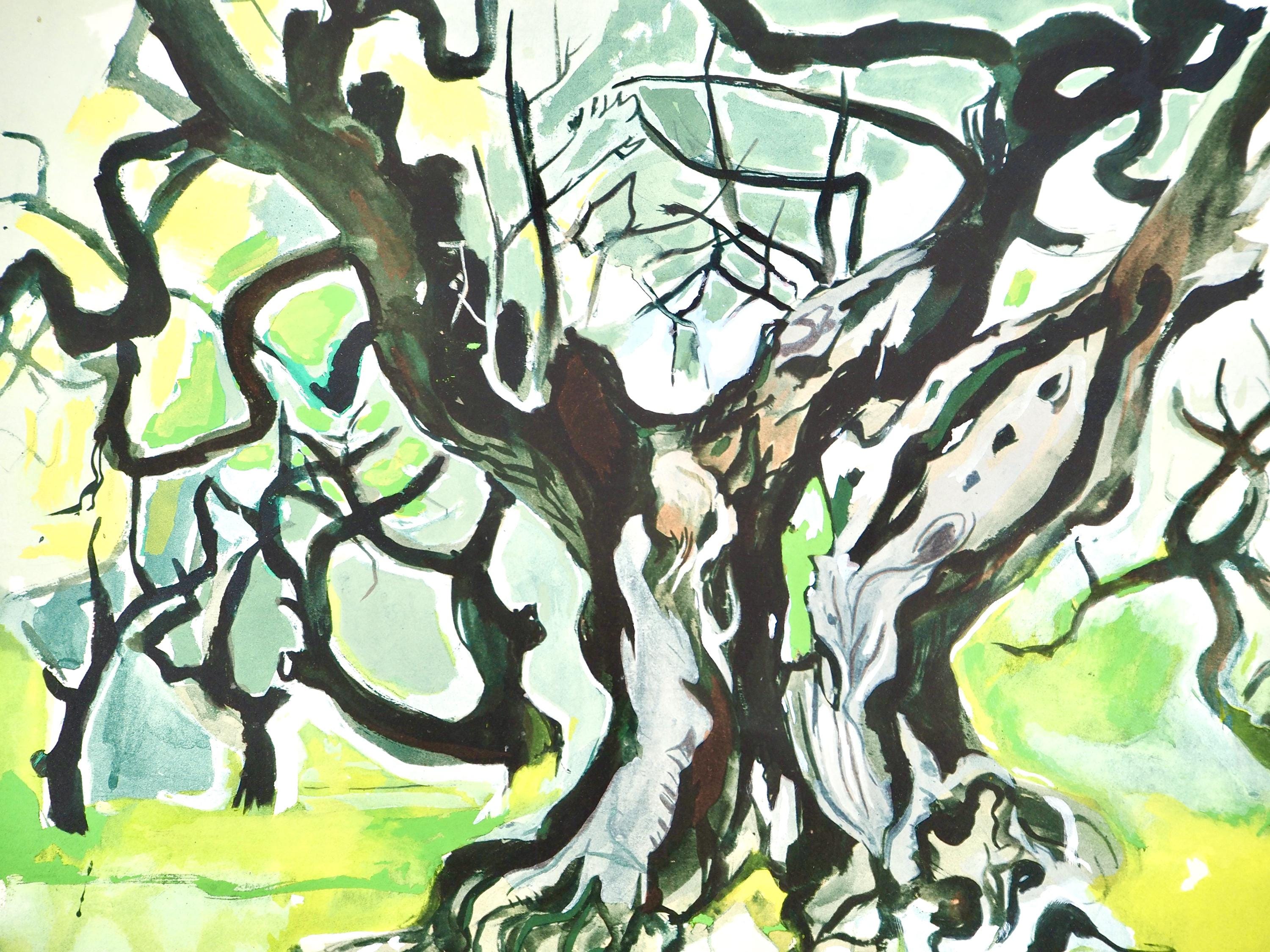 Édouard Pignon, Composition, Arbres et Voiles, Limited Edition Lithograph
