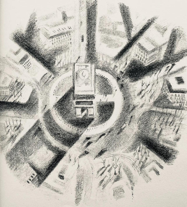 Robert Delaunay, La place de l'Étoile (Habasque 720-728), Allo! Paris!, Limited Edition Lithograph