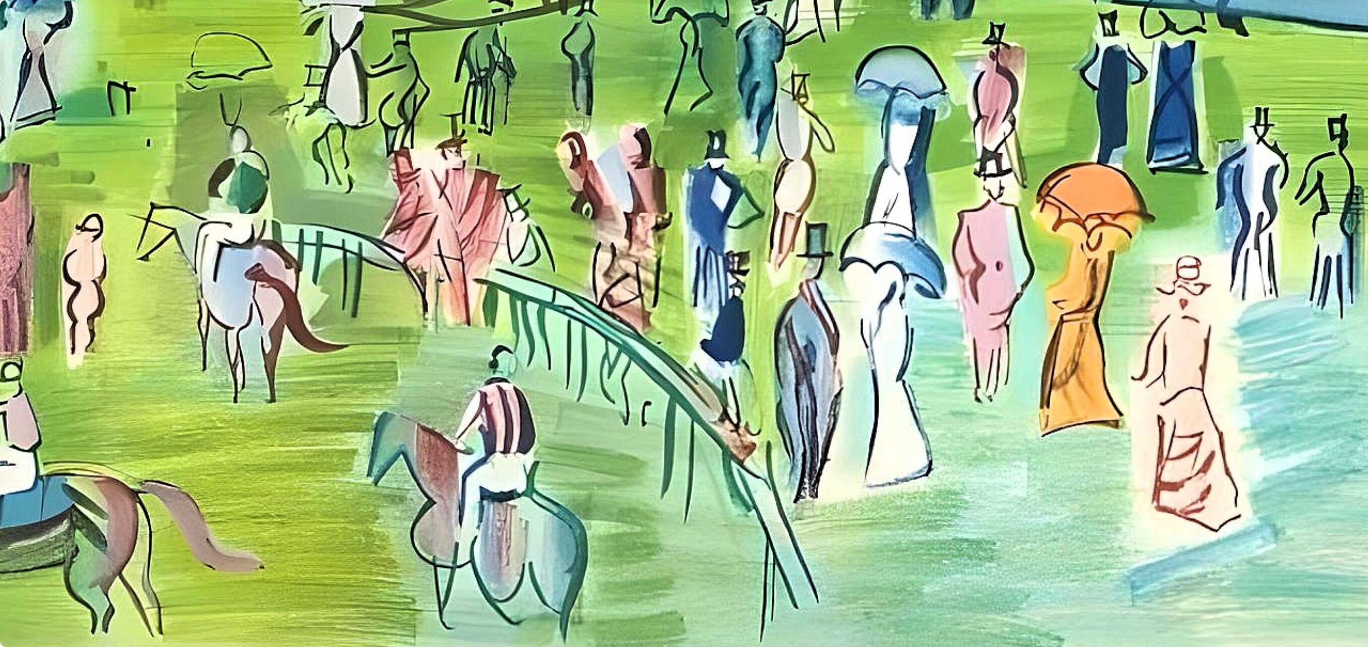 Raoul Dufy, Ascot, Raoul Dufy, Collection Pierre Lévy, Limited Edition Lithograph