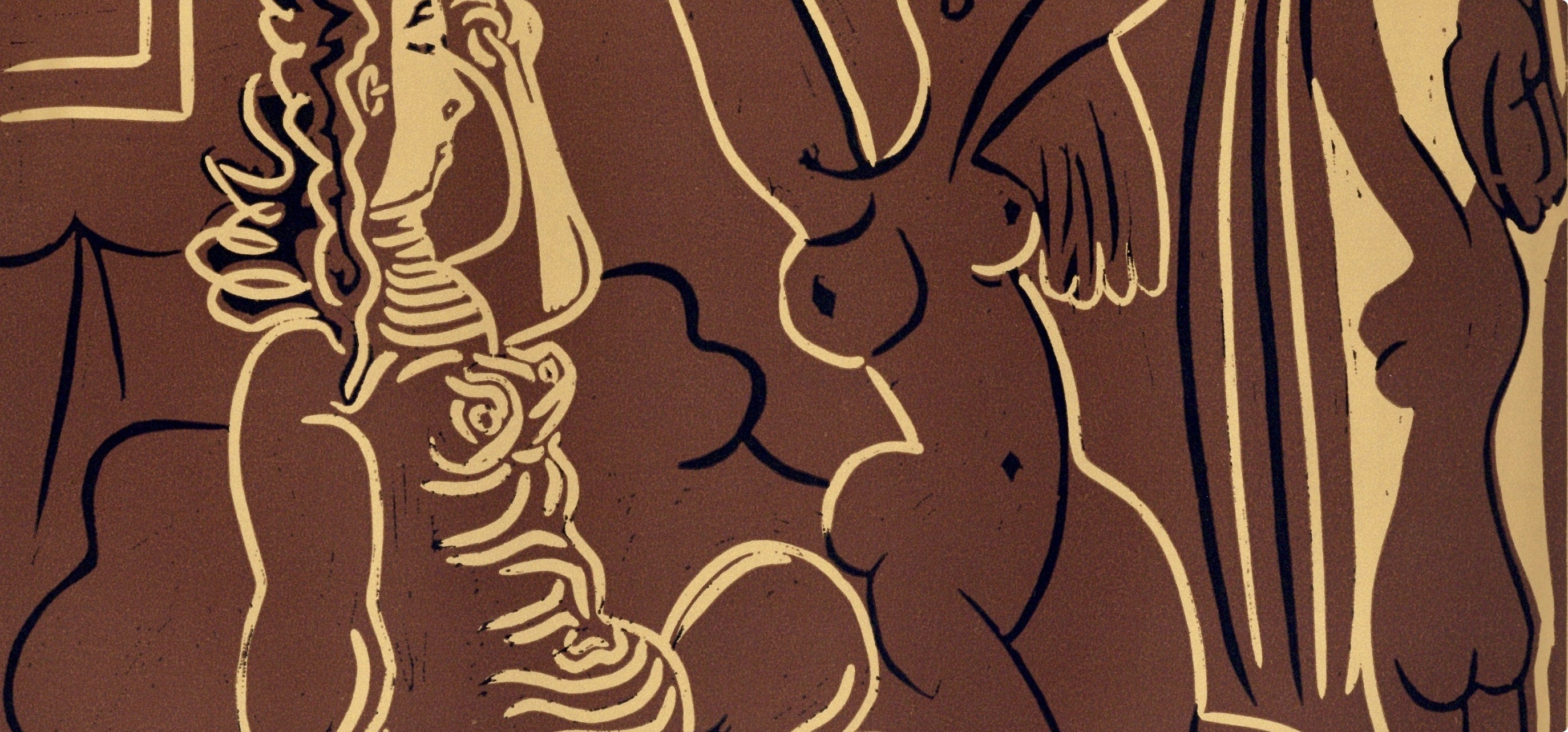 Pablo Picasso, Three Waking Women (Orozco 214), Grabados al linóleo, Limited Edition Linocut