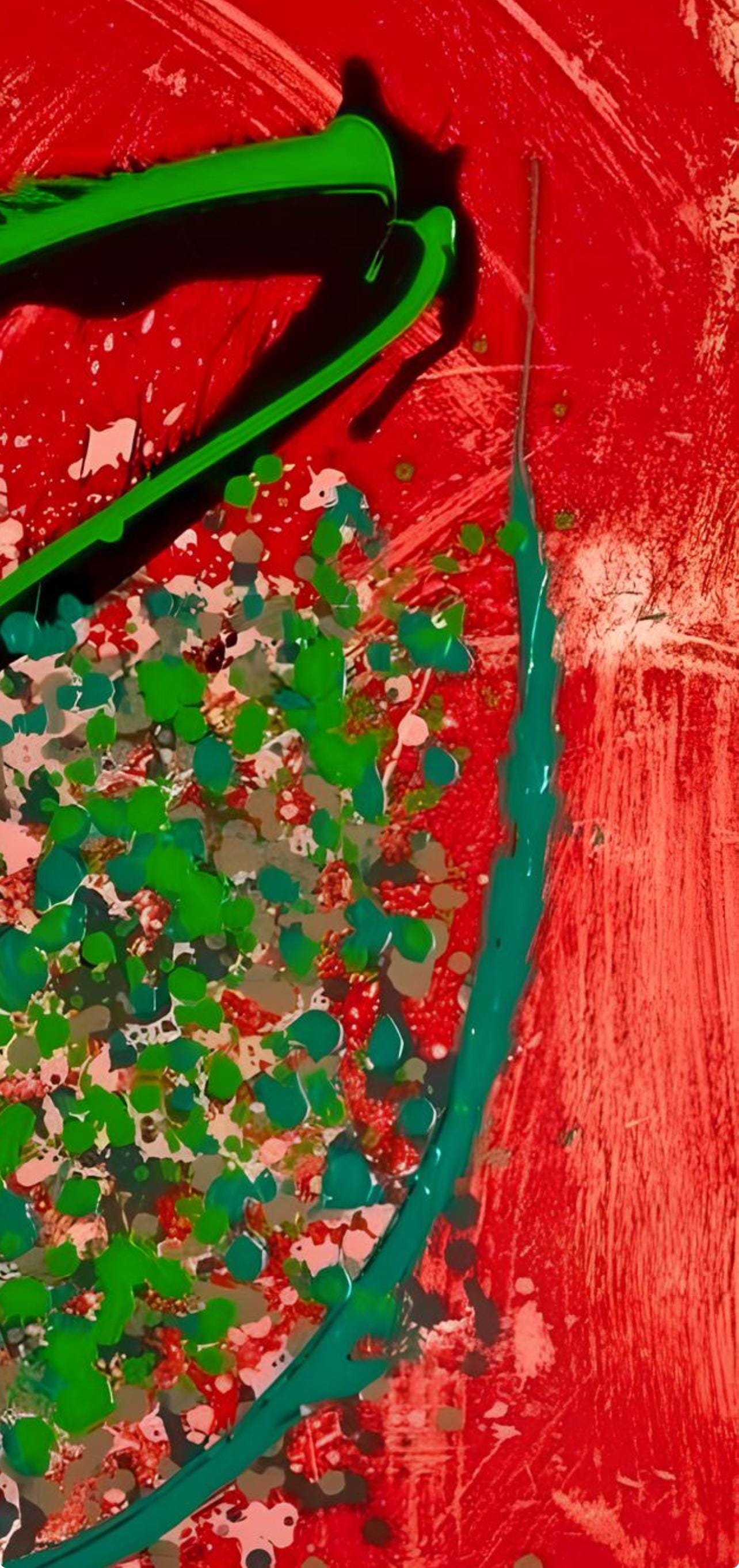 Dale Chihuly, Composition, Baskets Series, Limited Edition Mixed Media Lithograph