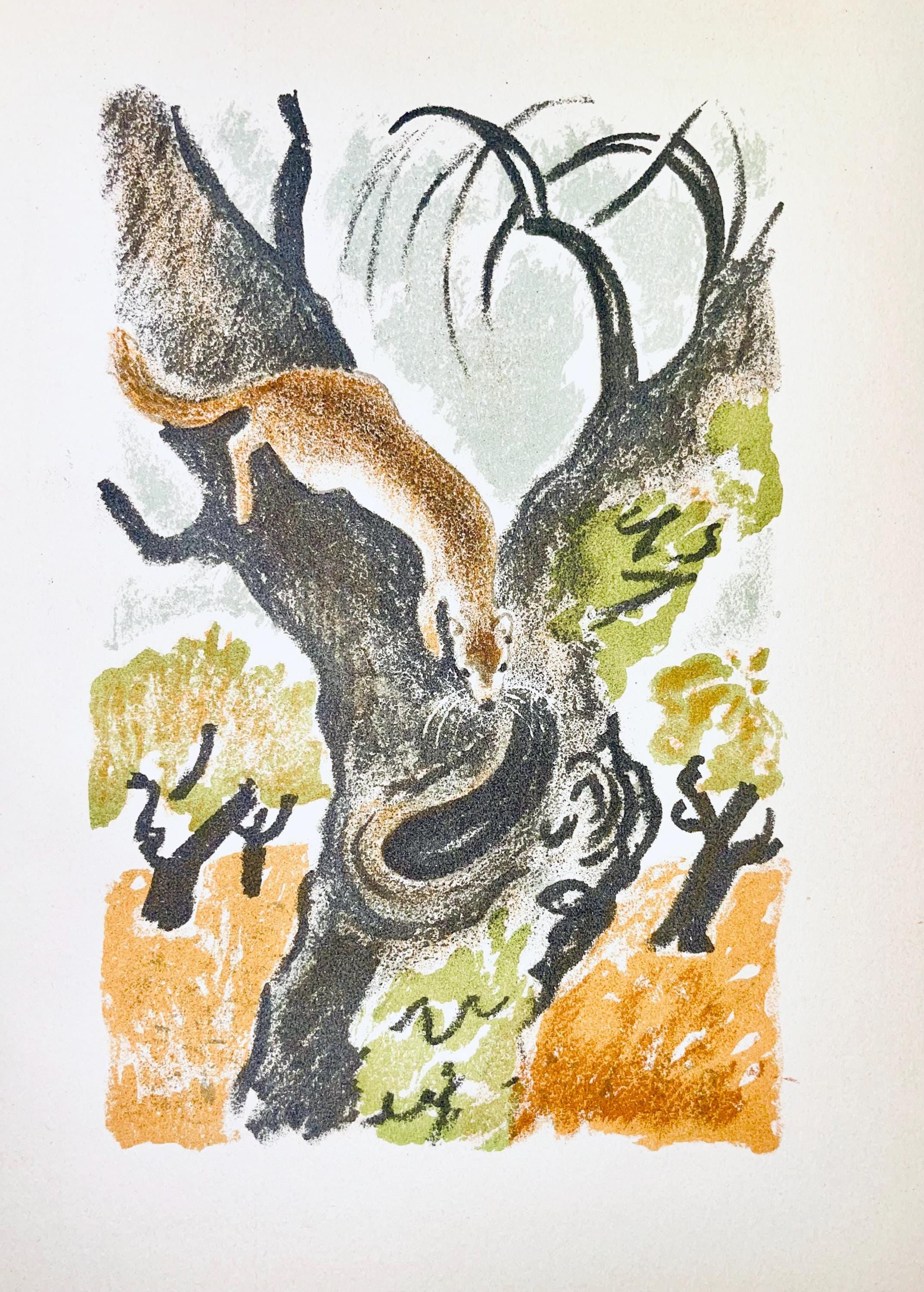 Maurice Mourlot, Composition, de Goupil a Margot, Histoires De Bêtes, Limited Edition Lithograph
