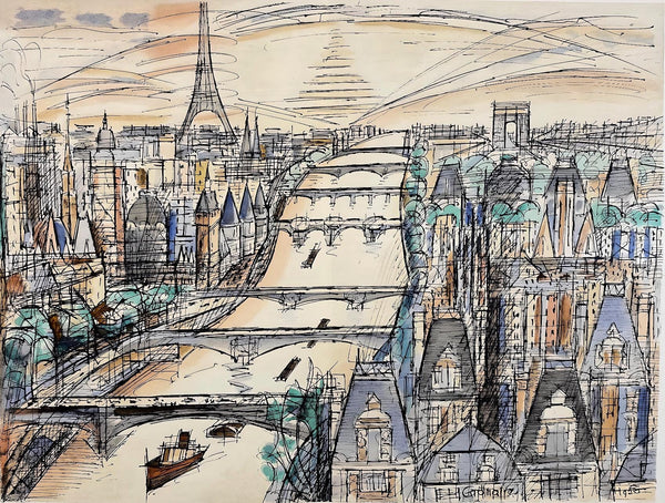 Marcel Gromaire, Composition, Éloge de Gromaire, Limited Edition Lithograph