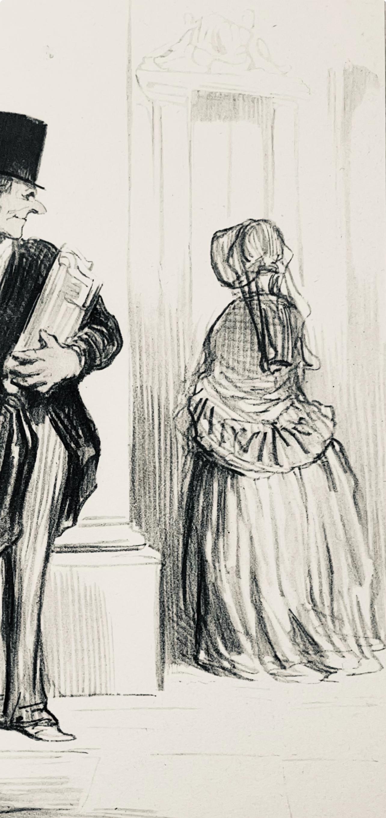 Honoré Daumier, Composition, Honoré Daumier, Law and Justice, Limited Edition Lithograph