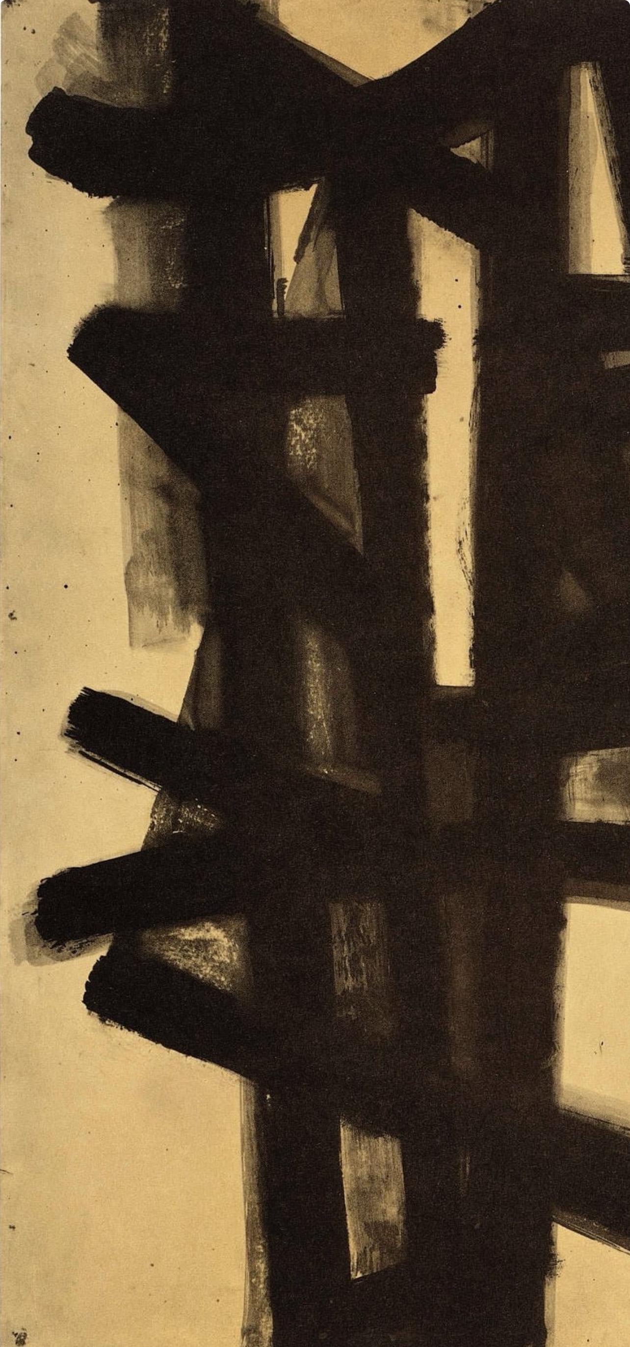 Pierre Soulages, Composition, Pierre Soulages, Peintres d'aujourd'hui, Limited Edition Lithograph