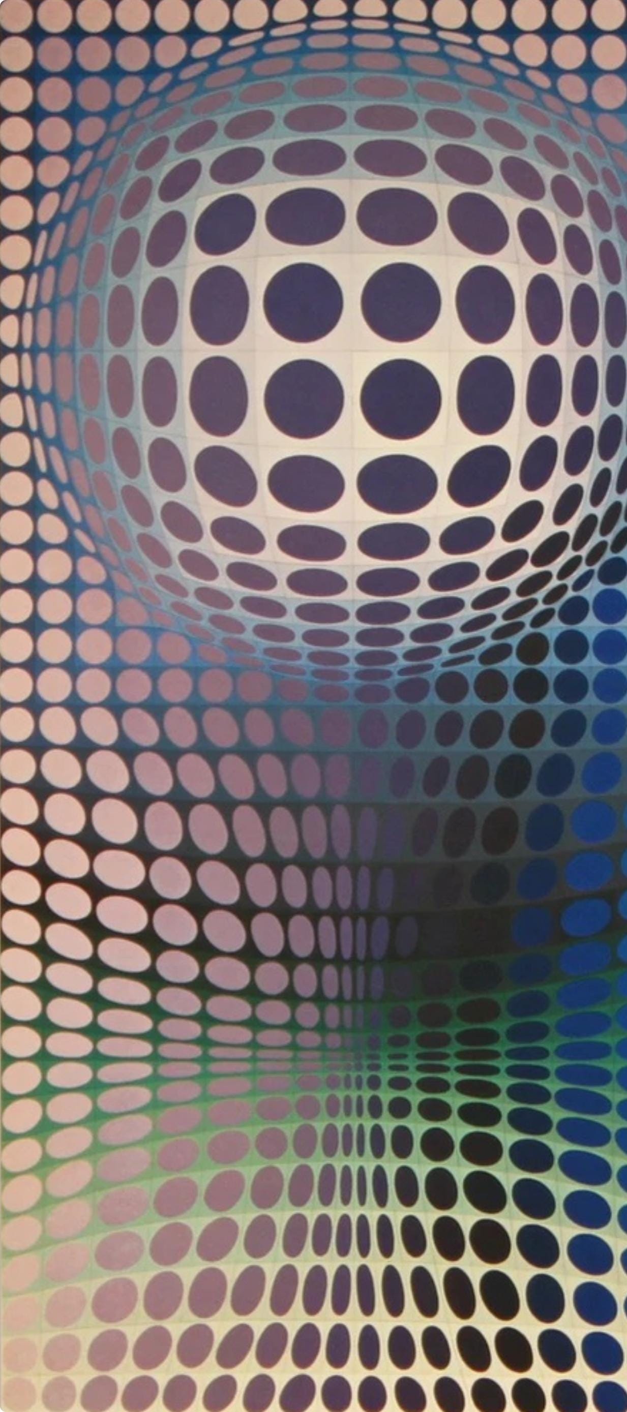 Victor Vasarely, Composition, Damier, Limited Edition Héliogravure