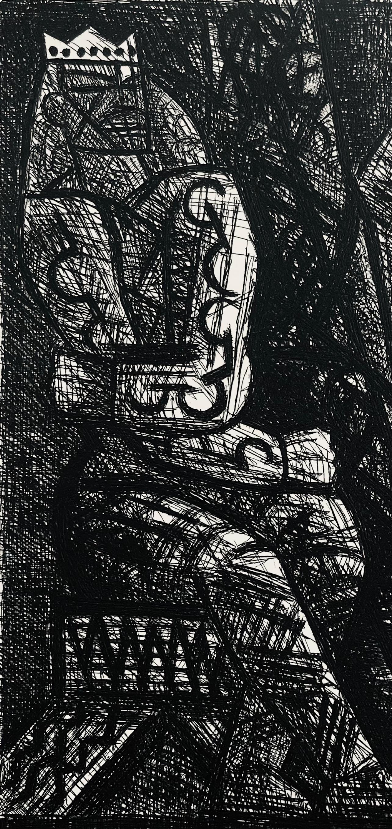 Marcel Gromaire, Remords De Macbeth, Scène XIII, Shakespeare, Macbeth, Eaux-fortes de Gromaire, Limited Edition Etching