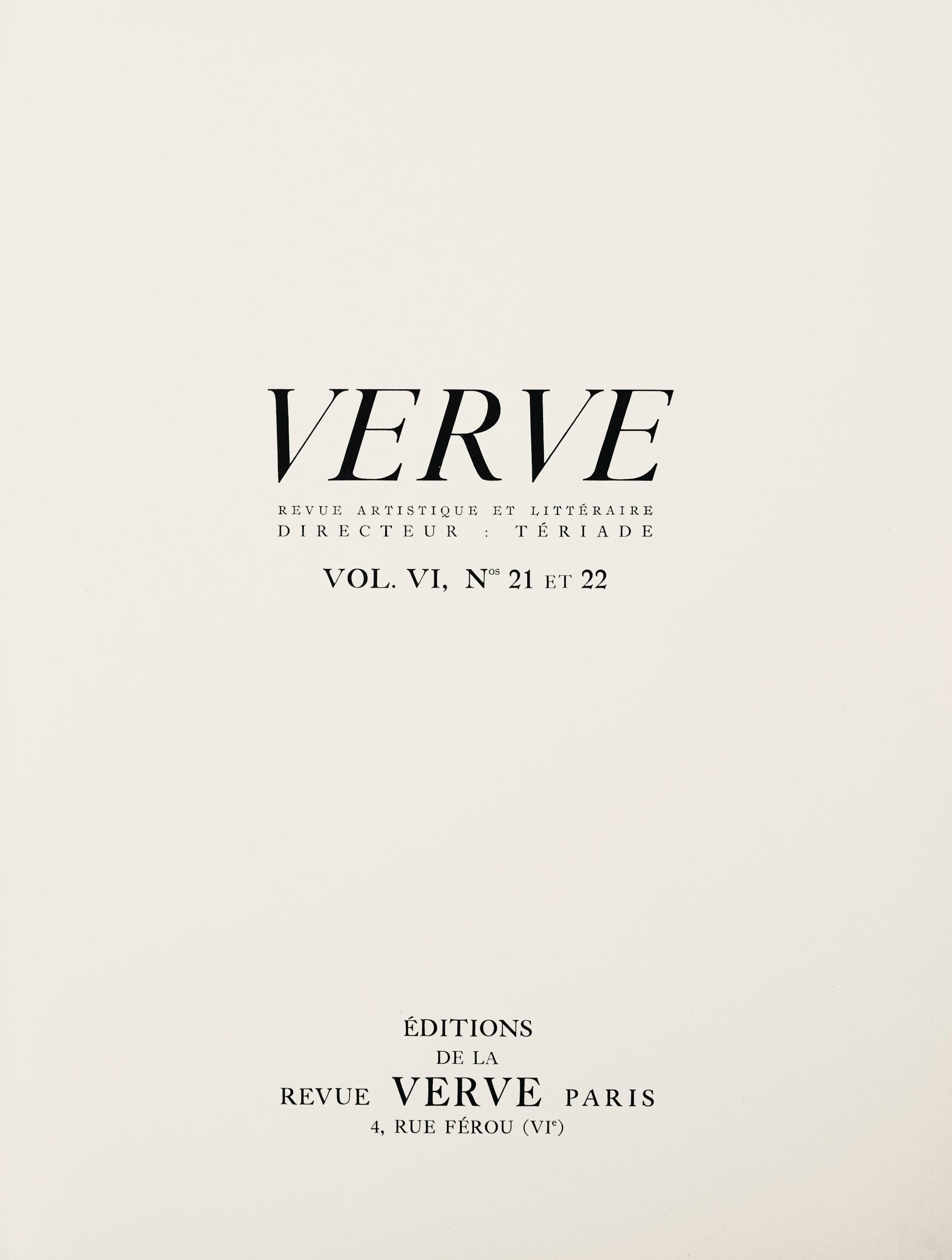 Pablo Picasso, Composition, Picasso and the Human Comedy, Verve: Revue Artistique et Littéraire, Limited Edition Lithograph