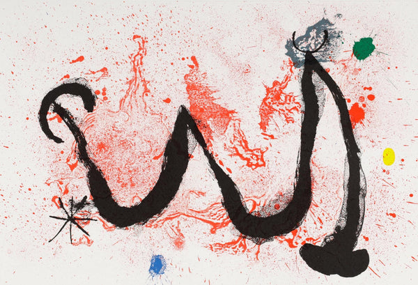 Joan Miró, Composition (Cramer 83; Mourlot 340-347), Derrière le miroir, Limited Edition Lithograph