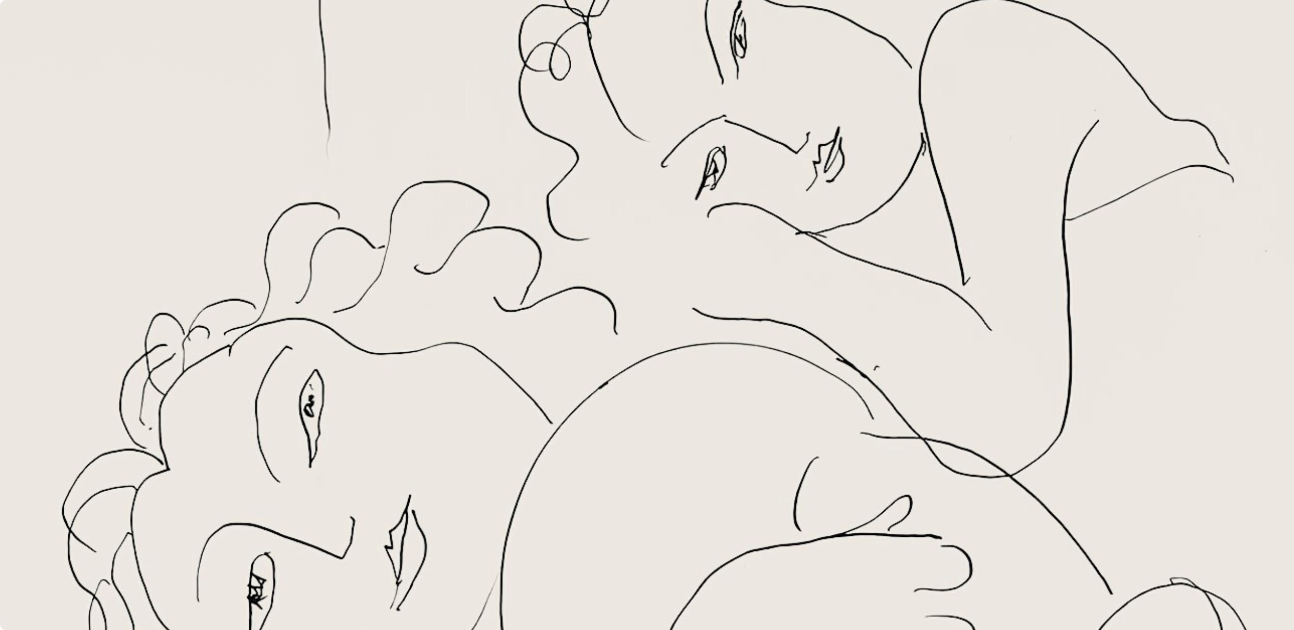 Henri Matisse, Série F, var. 5 (Duthuit 9), Henri Matisse, Dessins, Thèmes et variations, Limited Edition Lithograph