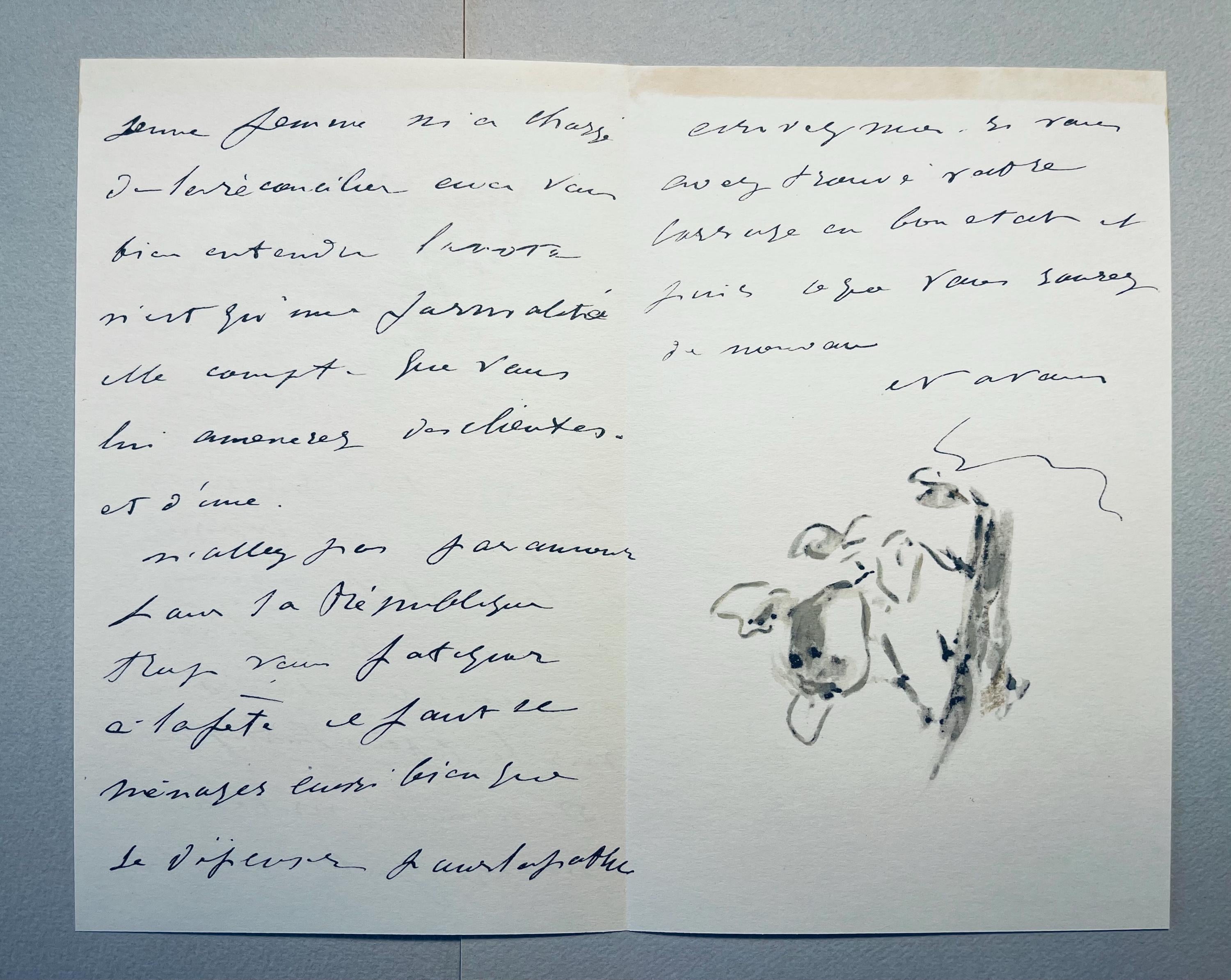 Édouard Manet, Composition, Édouard Manet, Letters with Aquarelles, Limited Edition Lithograph