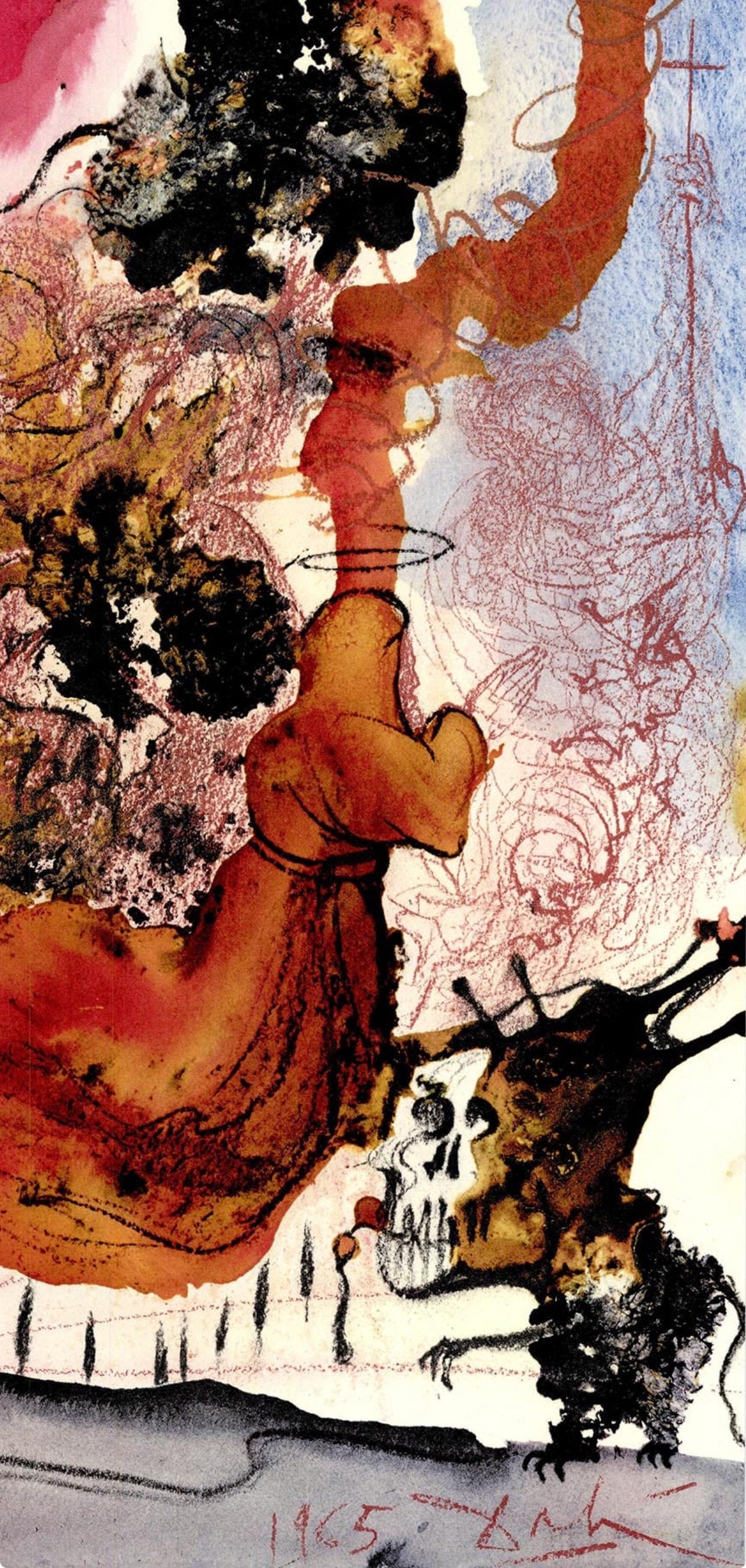 Salvador Dali, Composition (Michler/Löpsinger 1600; Field 69-3), Biblia Sacra, Limited Edition Lithograph