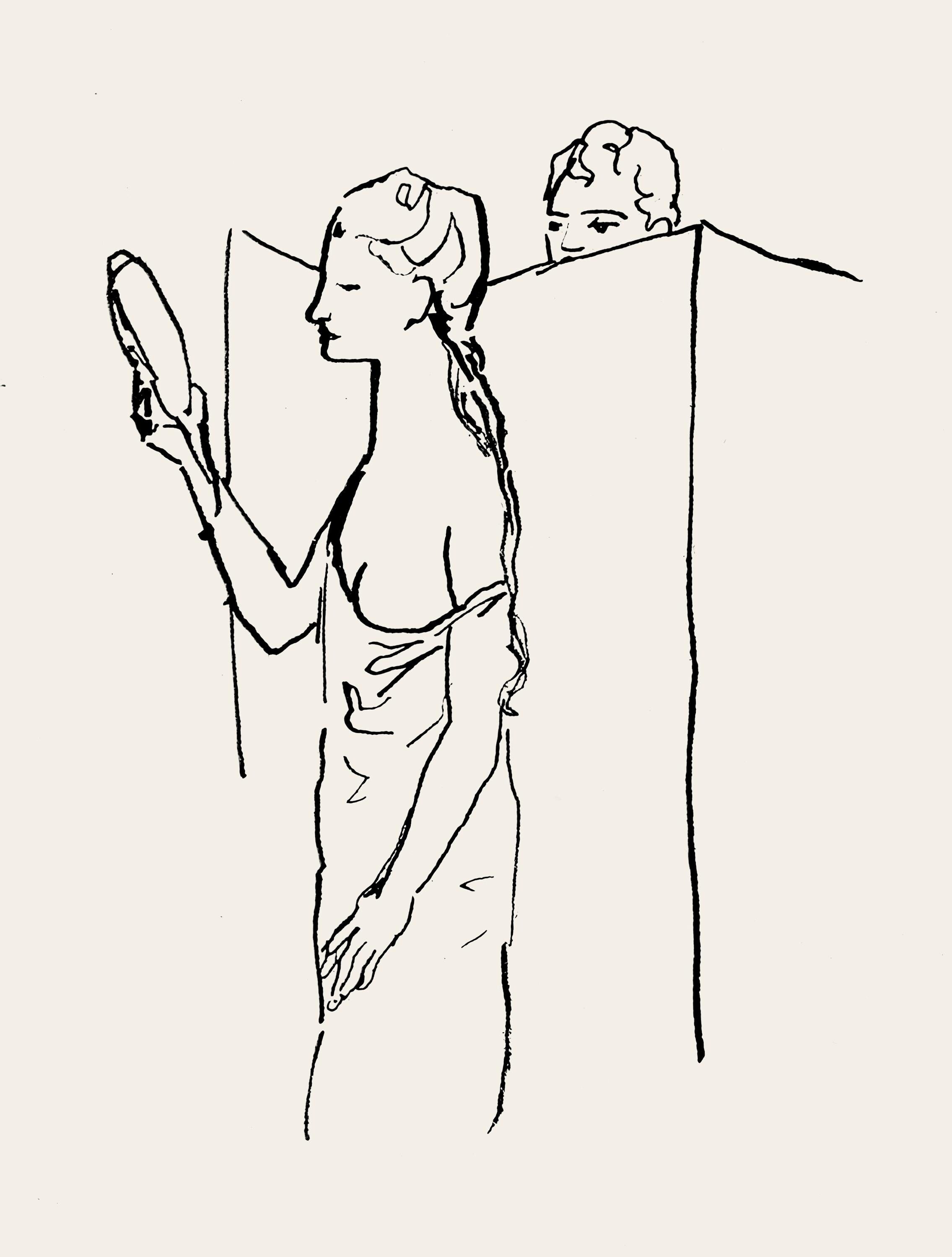 Pablo Picasso, Composition (Hodorisch B2), Le manuscrit trouvé dans un chapeau, Limited Edition Lithograph