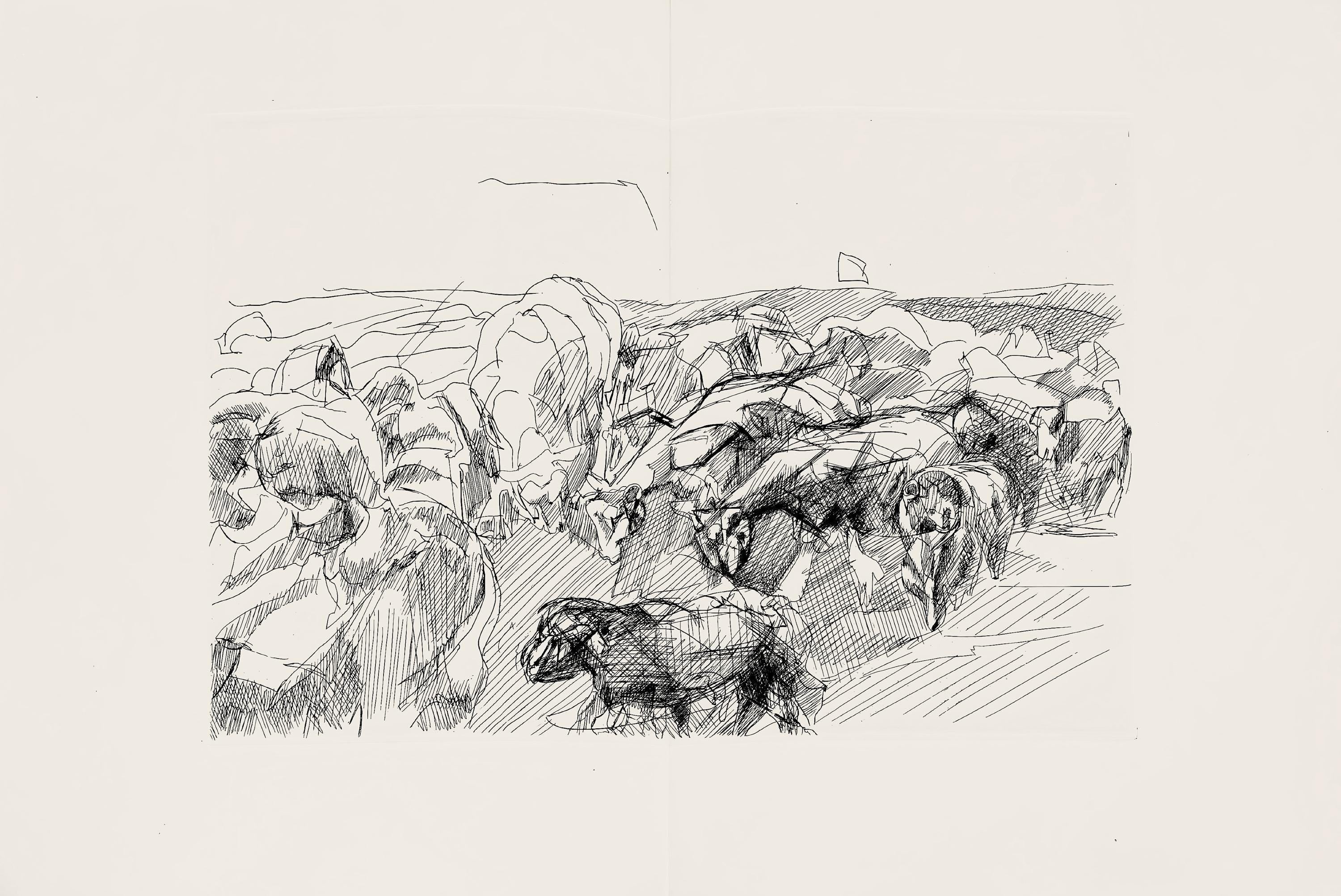 Jacques Villon, Composition (Ginestet/Pouillon 42-64), Hésiode, Les Travaux et les Jours, Limited Edition Etching
