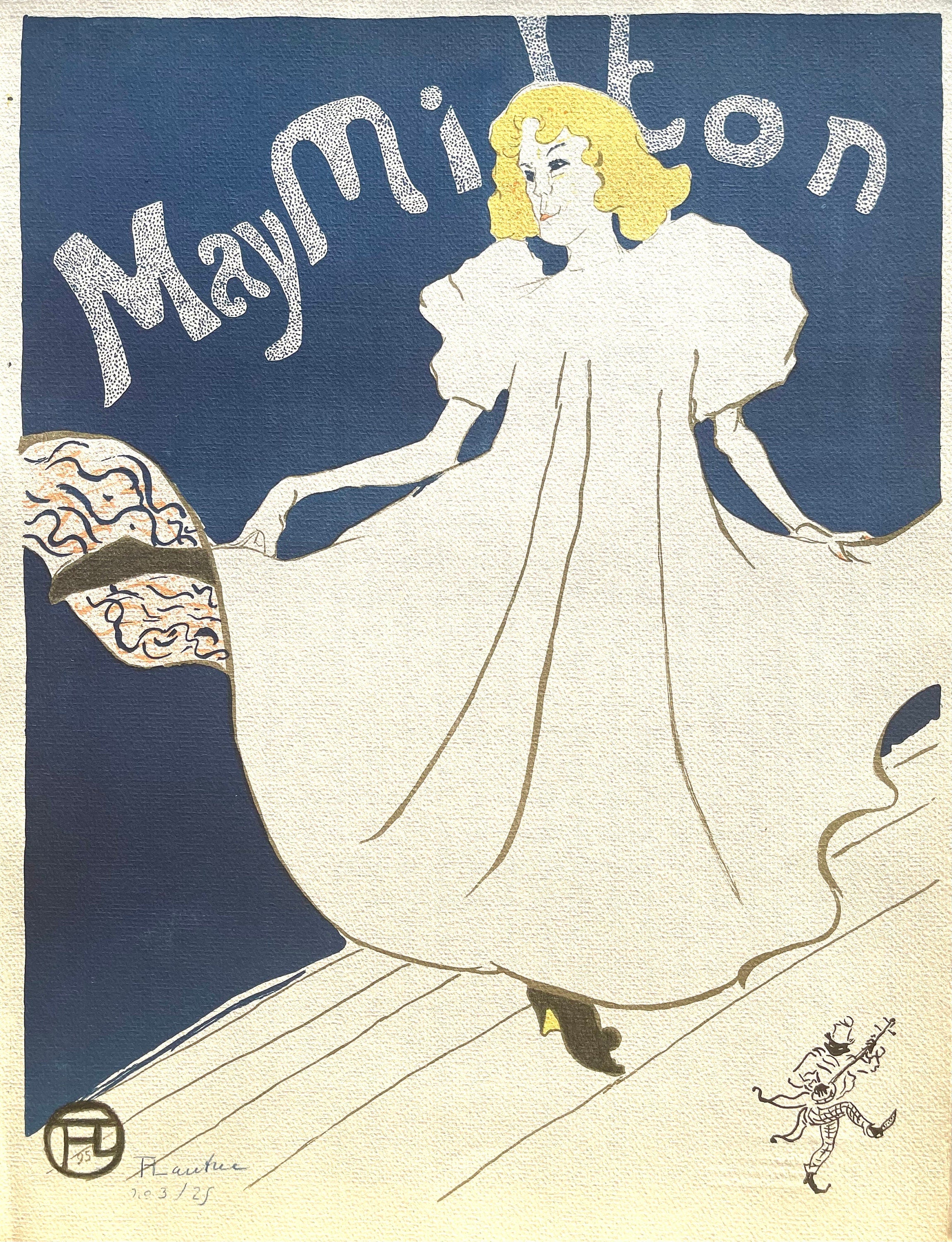 Henri de Toulouse-Lautrec, May Milton, TLautrec, Philadelphia Museum of Art, Limited Edition Lithograph