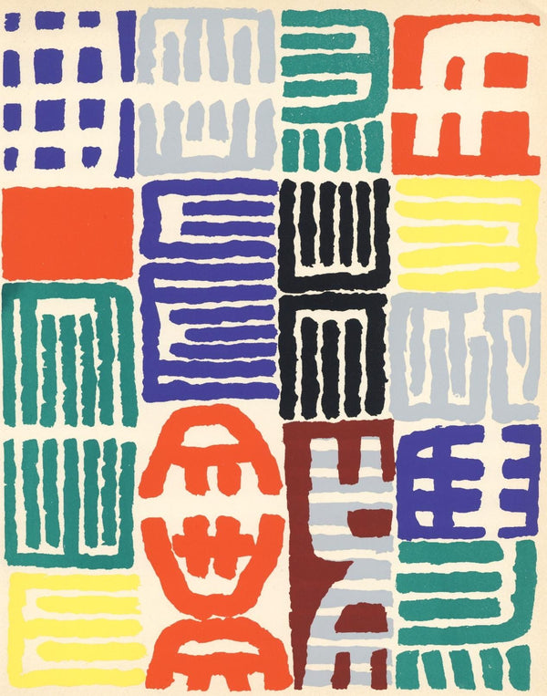 Giuseppe Capogrossi, Composition, XXe siècle, Limited Edition Lithograph