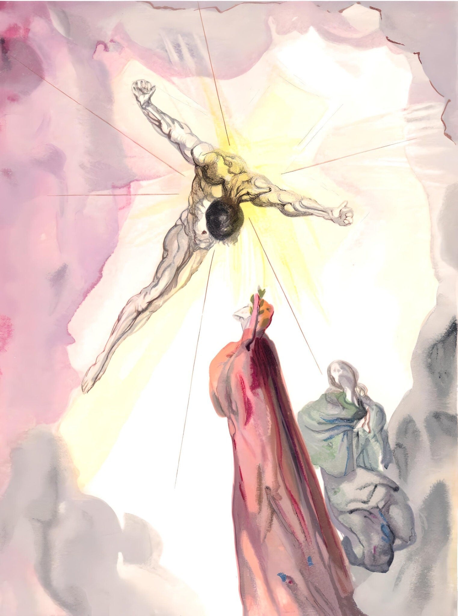 Salvador Dali, The Cross of Mars (Michler/Löpsinger 1039-1138; Field 189-200), La Divine Comédie, Limited Edition Woodcut