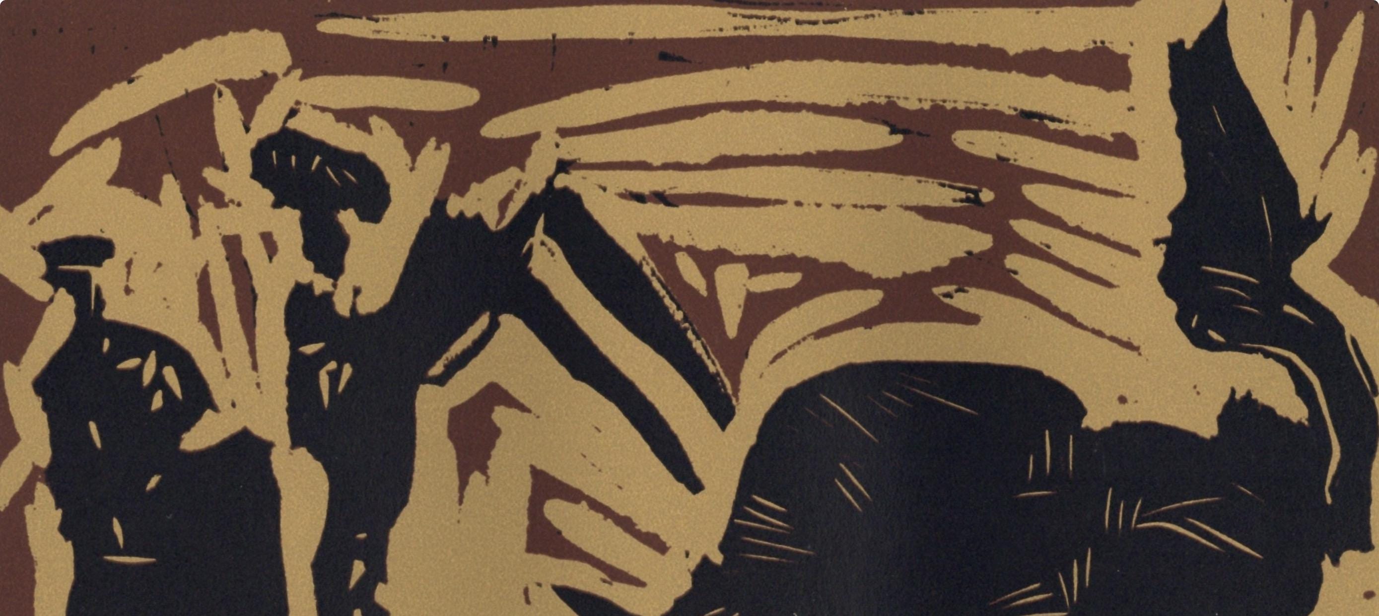 Pablo Picasso, The Banderillas (Orozco 214), Grabados al linóleo, Limited Edition Linocut
