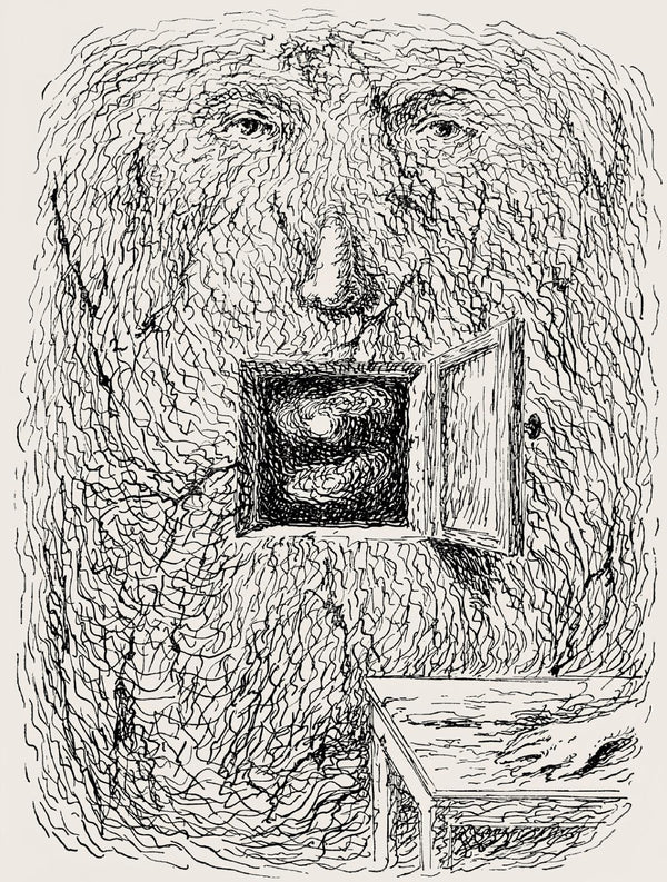 René Magritte, Composition, Les chants de Maldoror, Limited Edition Lithograph