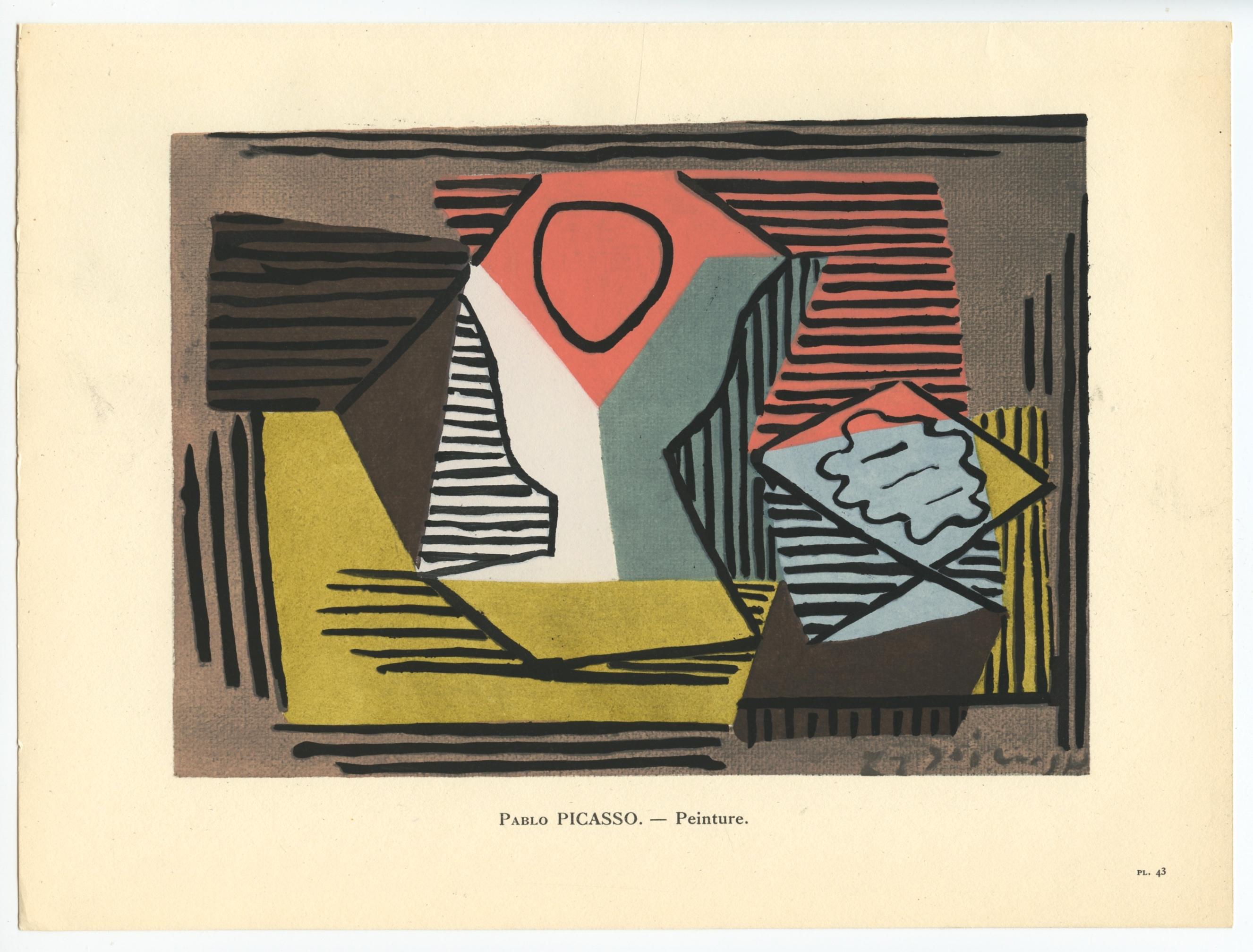 Pablo Picasso, Composition, L'Art Cubiste, Theories et Realistions, Limited Edition Lithograph