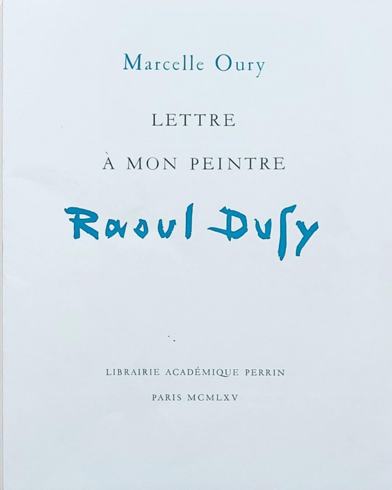 Raoul Dufy, Dessin, Lettre à mon peintre Raoul Dufy, Limited Edition Lithograph