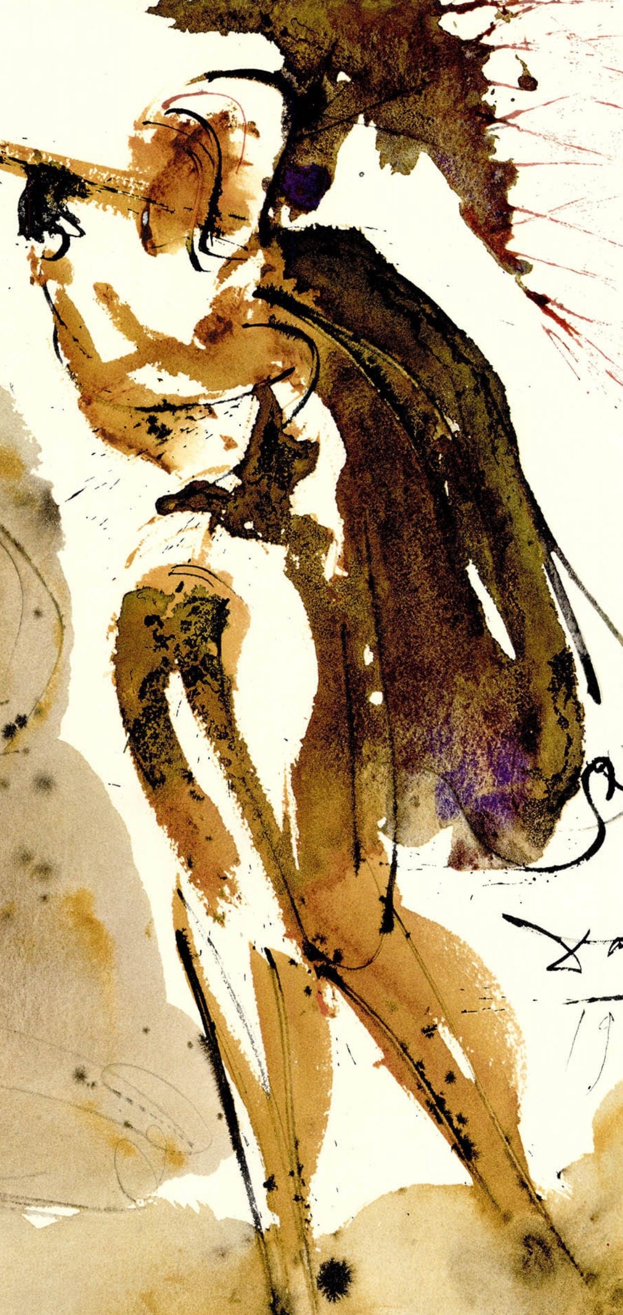 Salvador Dali, Composition (Michler/Löpsinger 1600; Field 69-3), Biblia Sacra, Limited Edition Lithograph