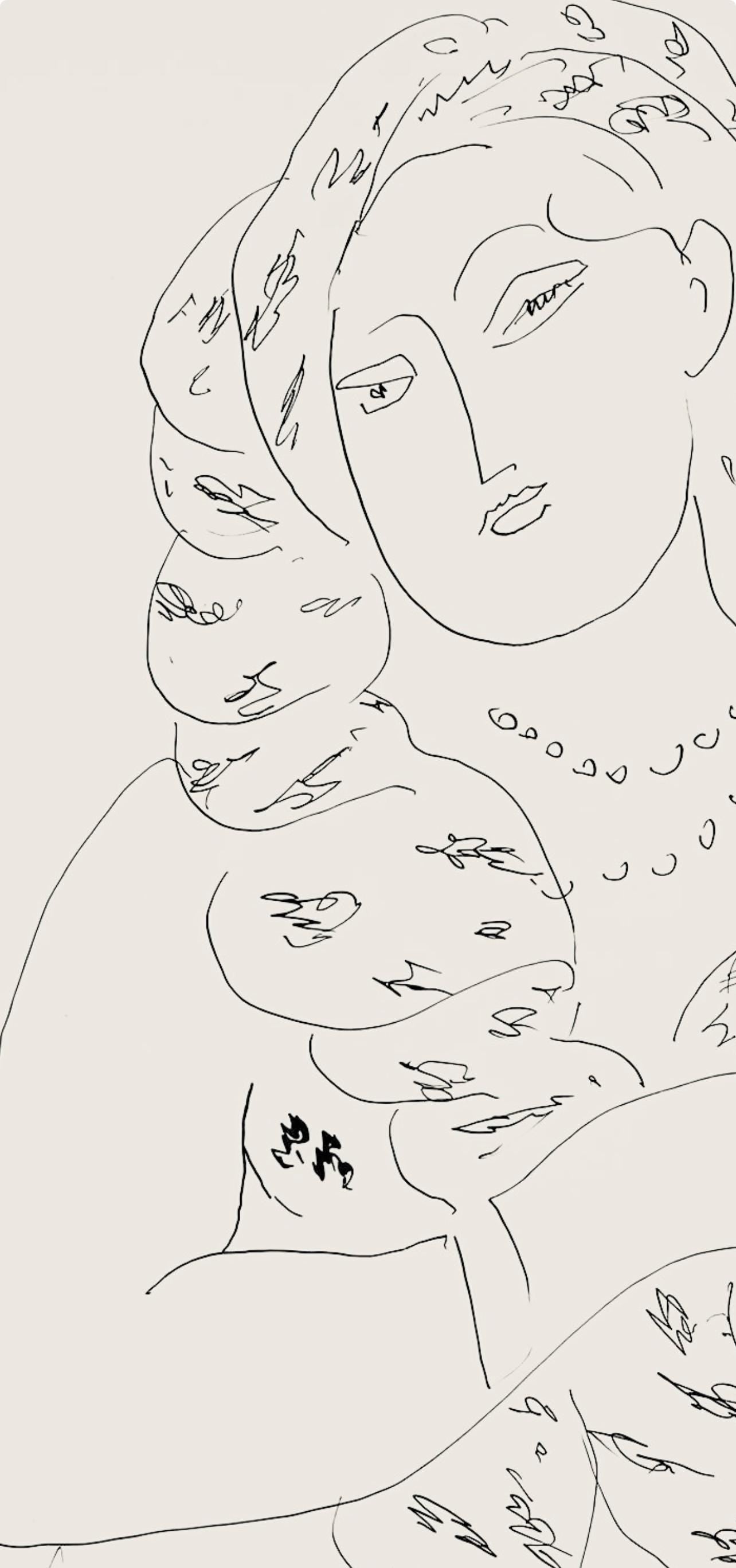 Henri Matisse, Série K, var. 6 (Duthuit 9), Henri Matisse, Dessins, Thèmes et variations, Limited Edition Lithograph