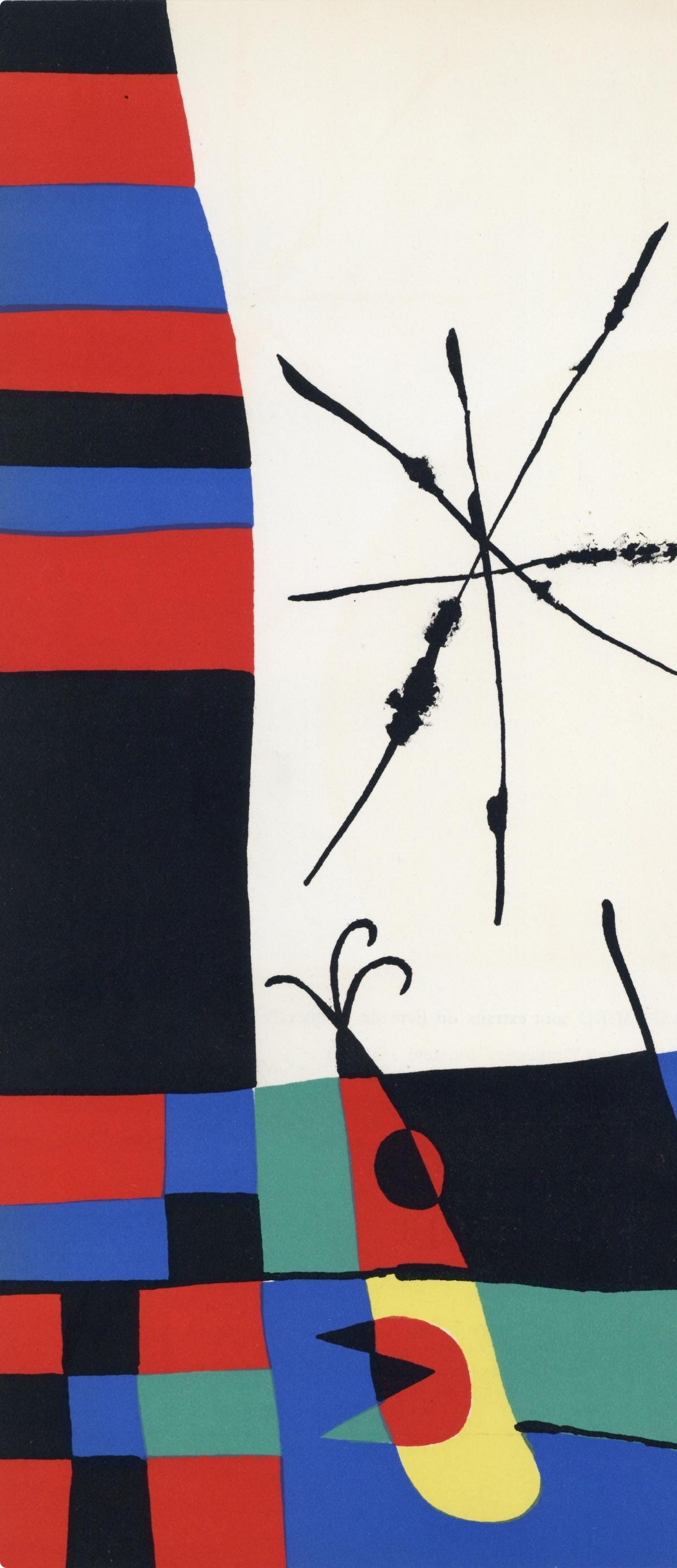 Joan Miró, Composition (Cramer 34), Derrière le miroir, Limited Edition Lithograph