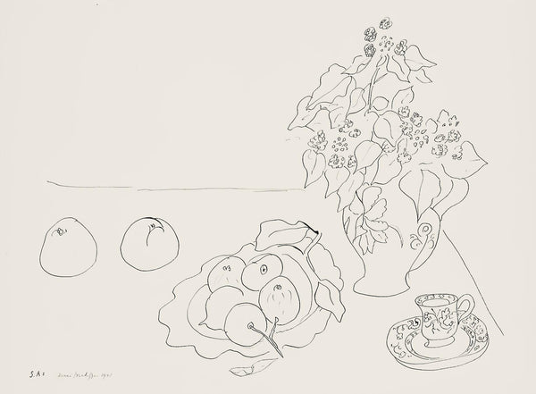 Henri Matisse, Série S.A, var. 1 (Duthuit 9), Henri Matisse, Dessins, Thèmes et variations, Limited Edition Lithograph