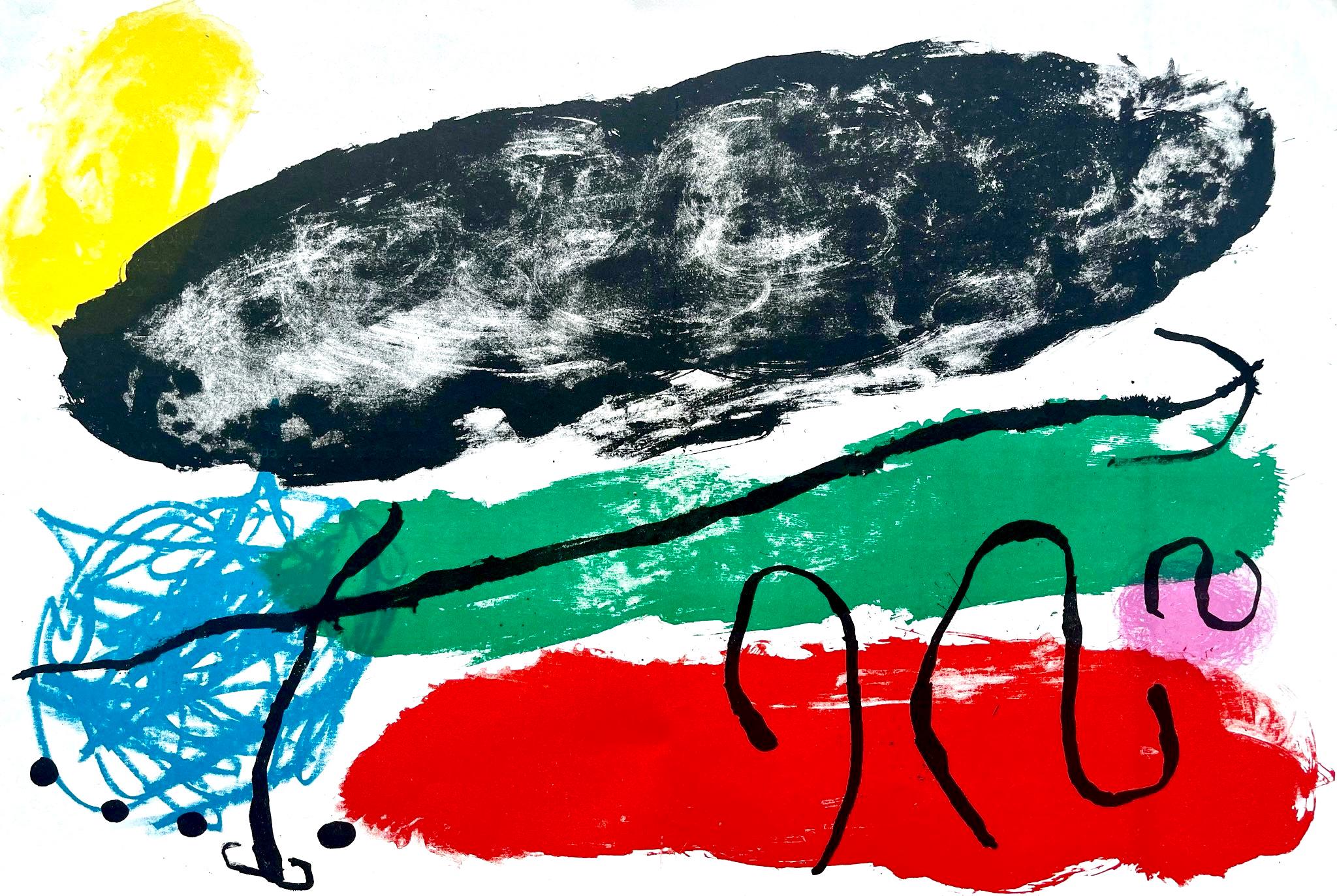Joan Miró, Composition (Mourlot 265; Cramer 62), Derrière le miroir, Limited Edition Lithograph