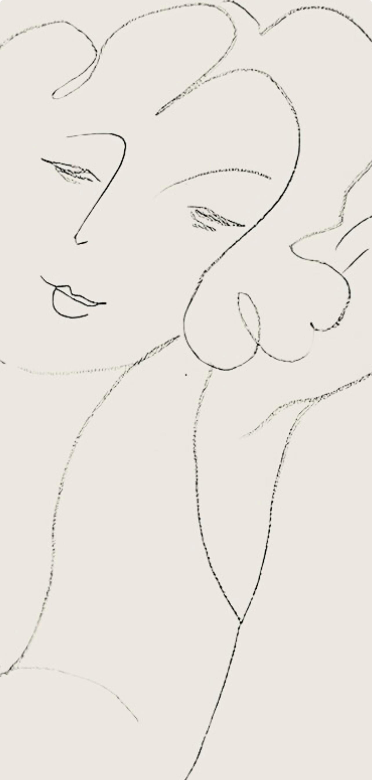 Henri Matisse, Série B, var. 3 (Duthuit 9), Henri Matisse, Dessins, Thèmes et variations, Limited Edition Lithograph