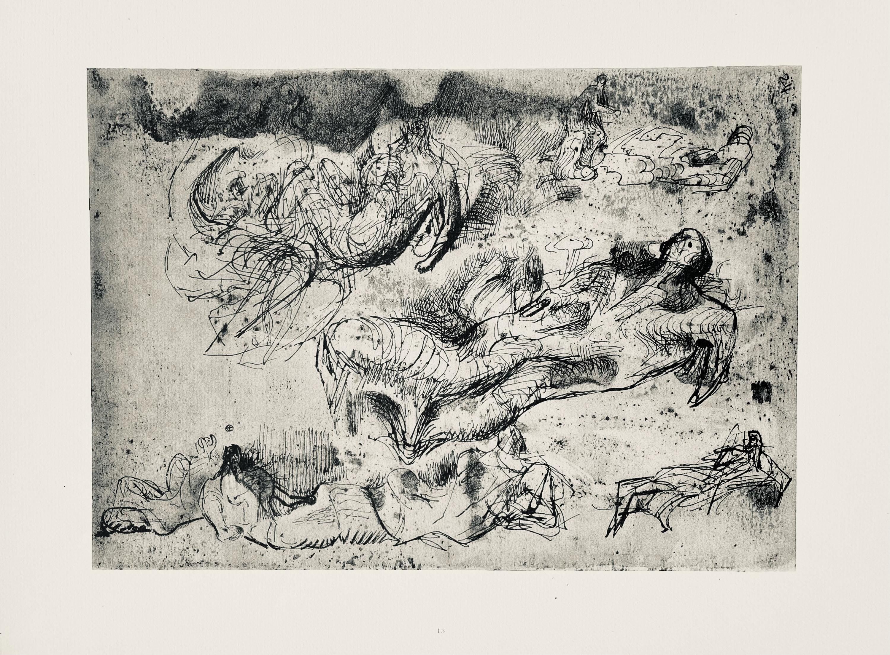 Henry Moore, Sketches for Sculpture, The Drawings of Henry Moore, Limited Edition Lithograph