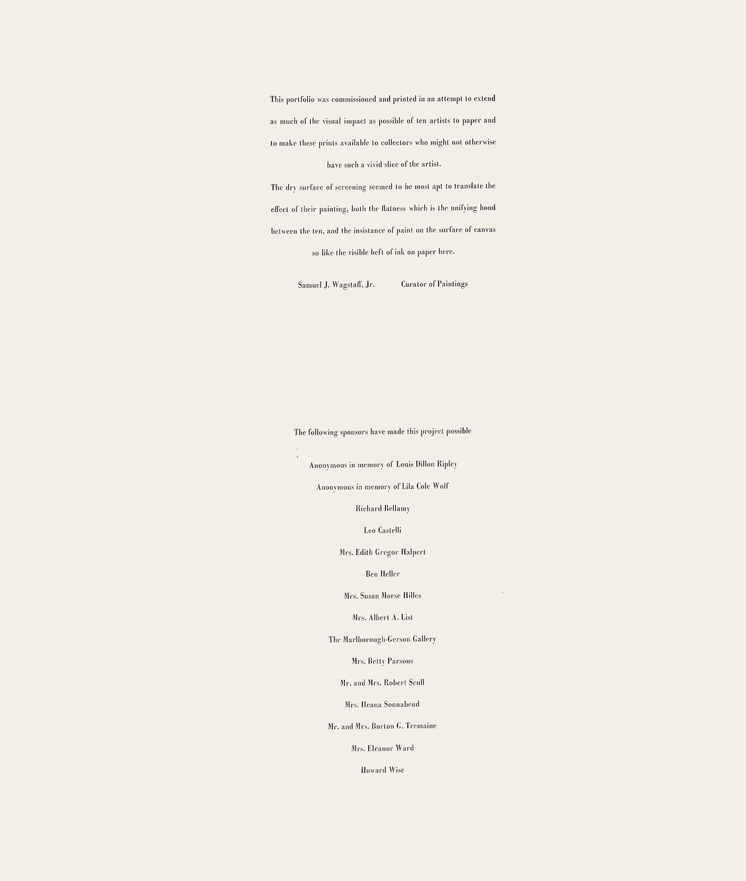 Ellsworth Kelly, Red Blue (Axsom 2), X + X, Ten Works by Ten Painters, Limited Edition Silkscreen